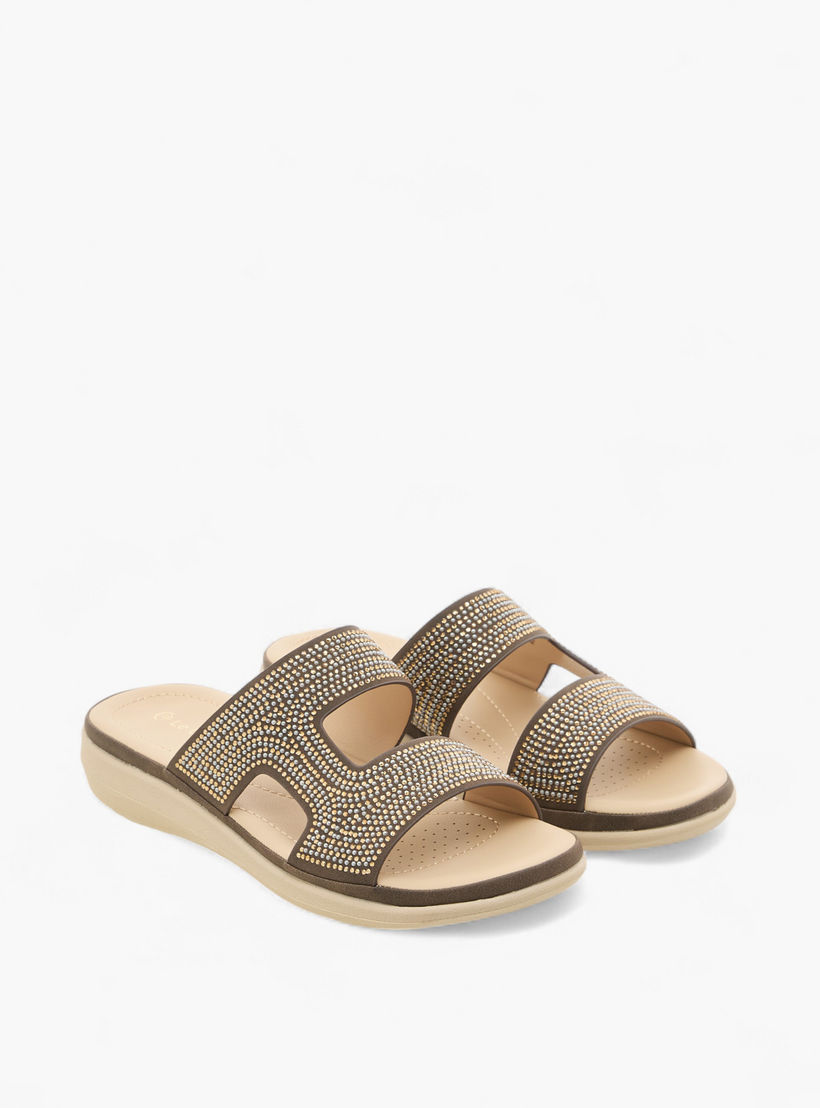 صندل مزين سهل الارتداء للنساء من لو كونفورت-women-shoes-flats-sandals-image-1