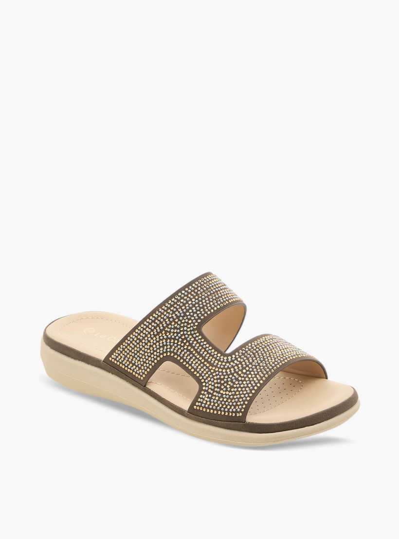 صندل مزين سهل الارتداء للنساء من لو كونفورت-women-shoes-flats-sandals-image-2