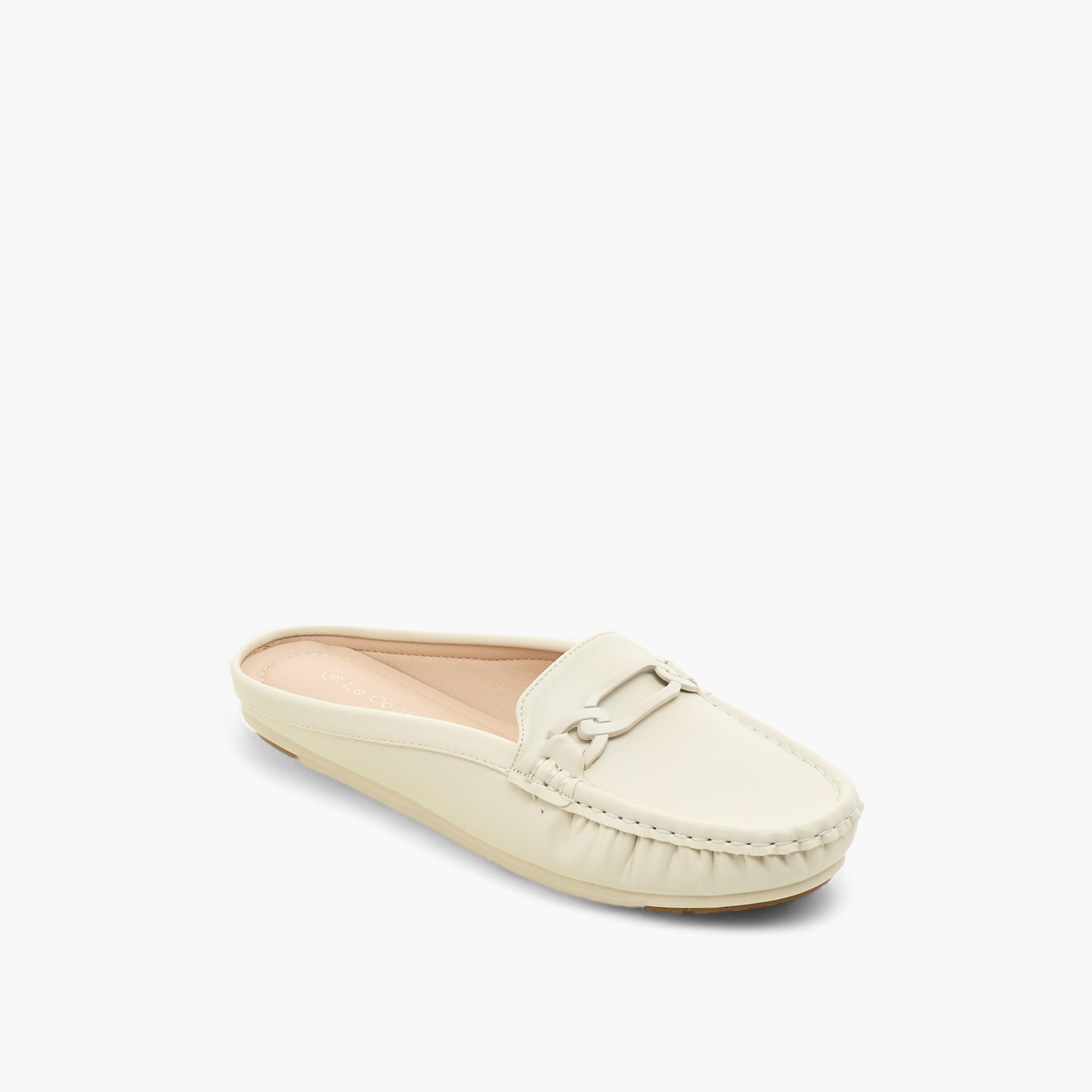 Le Confort Solid Metal Accent Slip-On Mules-women-shoes-flats-mules-image-2