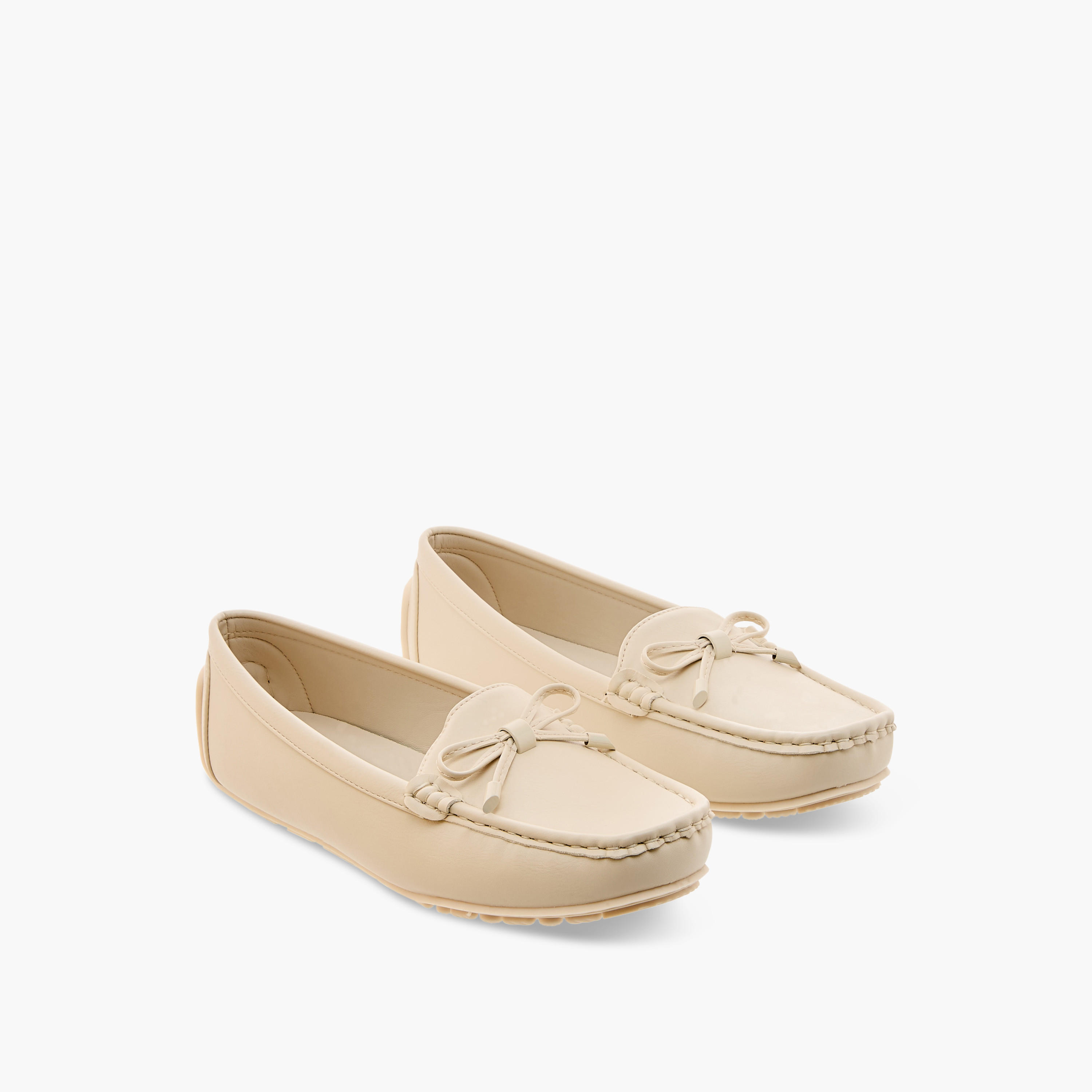 Le Confort Bow Accent Slip-On Loafers-women-shoes-flats-loafers-image-1