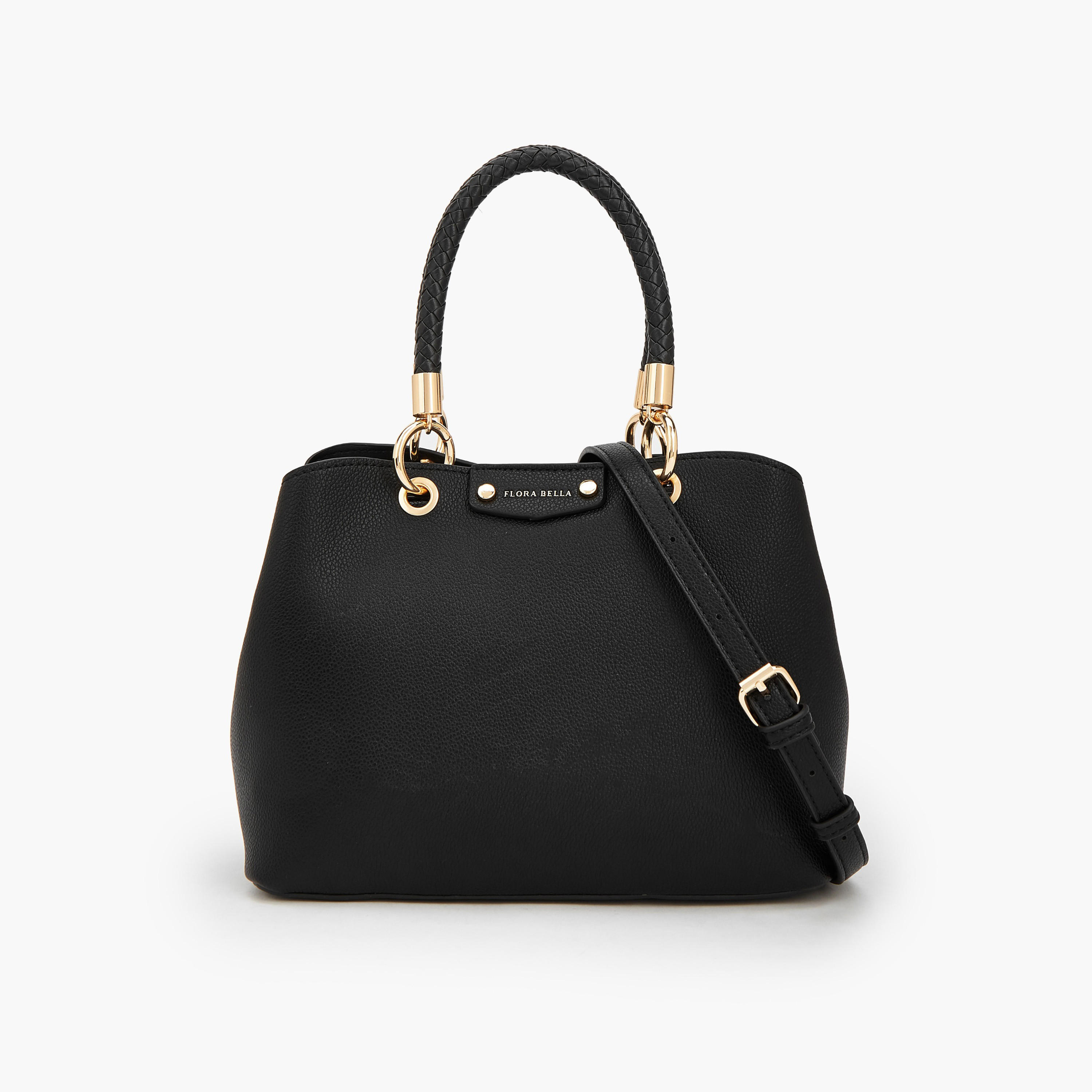 شنطة ساتشيل بارزة الملمس بحزام قابل للفصل من فلورا بيلا-women-bagsandwallets-handbags-image-1