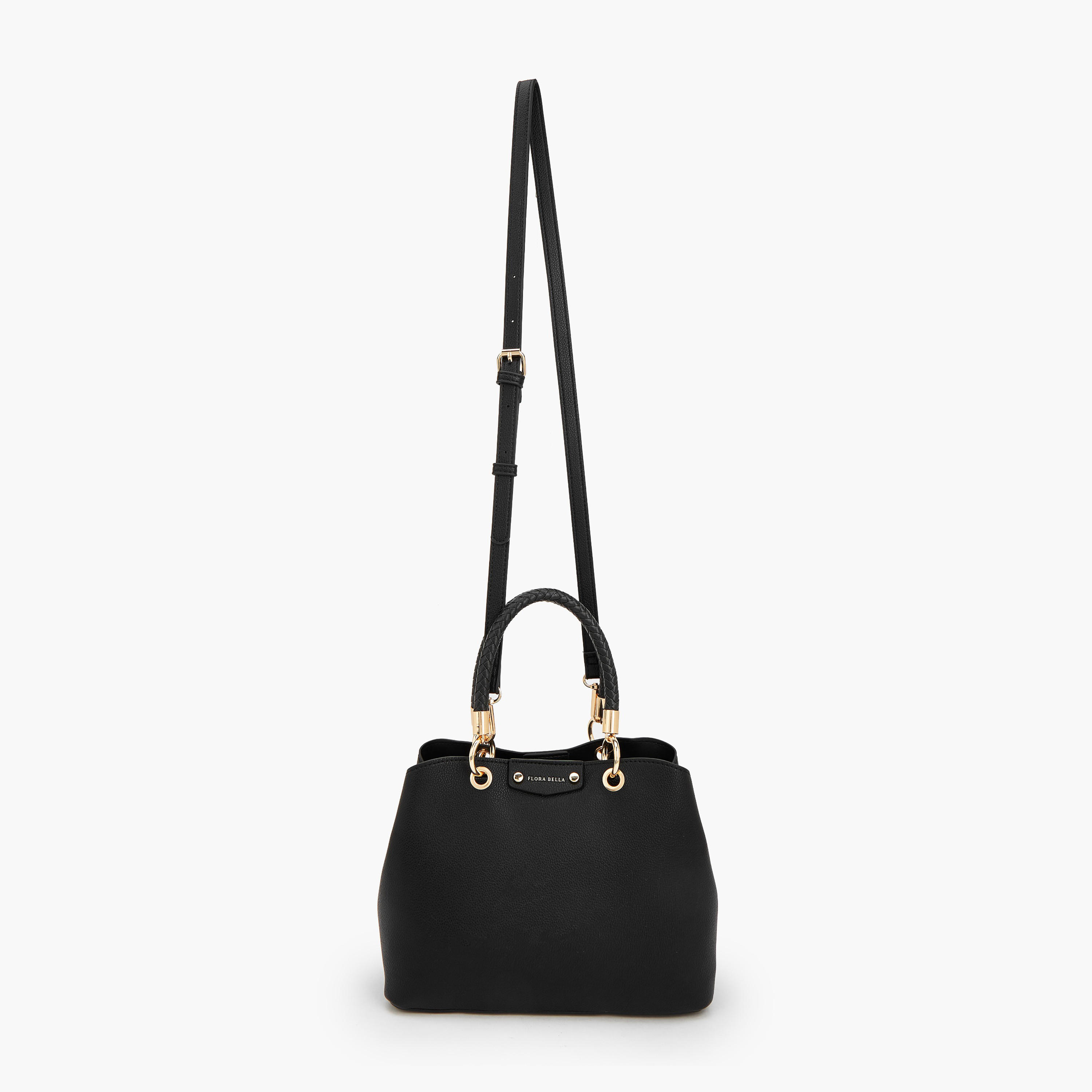 شنطة ساتشيل بارزة الملمس بحزام قابل للفصل من فلورا بيلا-women-bagsandwallets-handbags-image-2