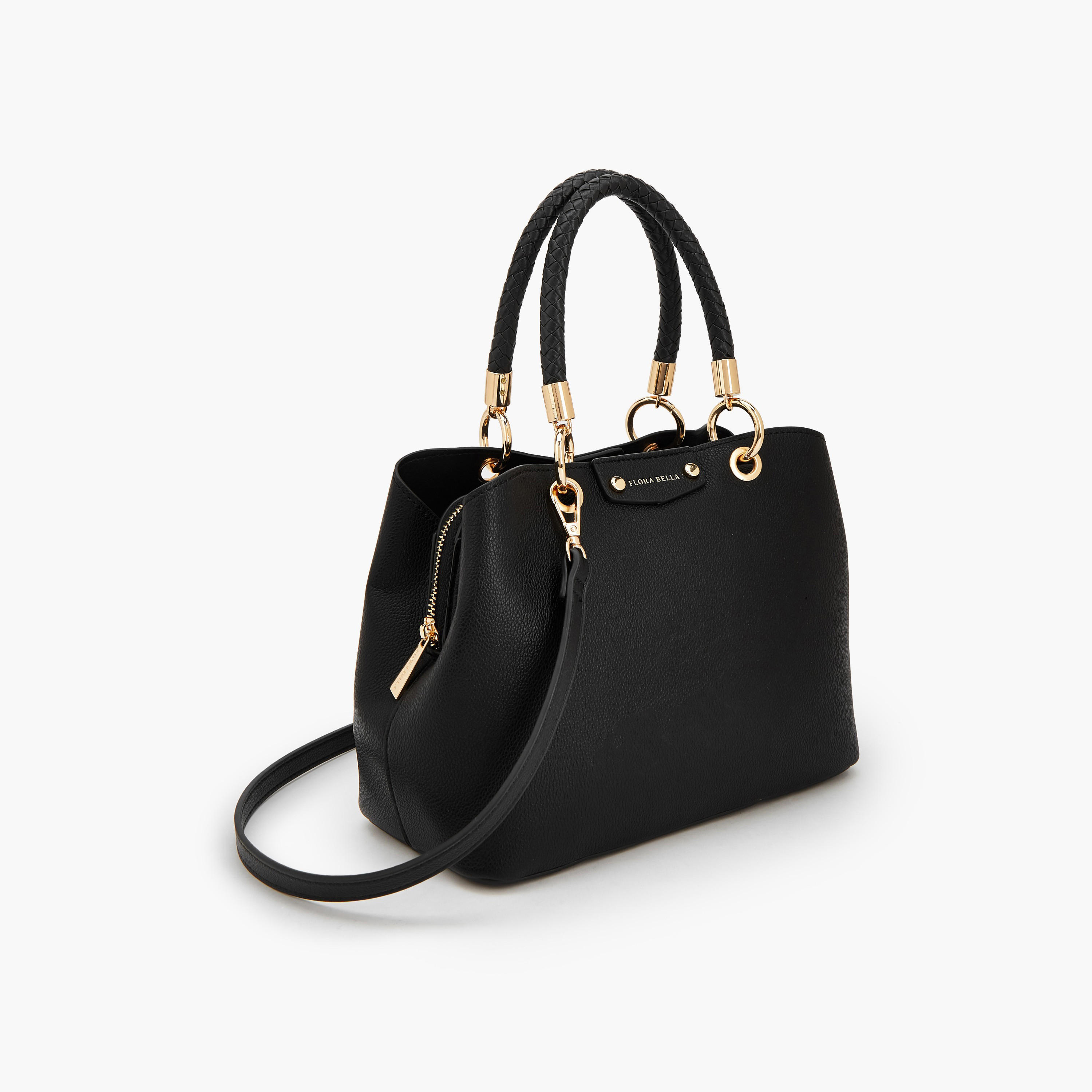 شنطة ساتشيل بارزة الملمس بحزام قابل للفصل من فلورا بيلا-women-bagsandwallets-handbags-image-3