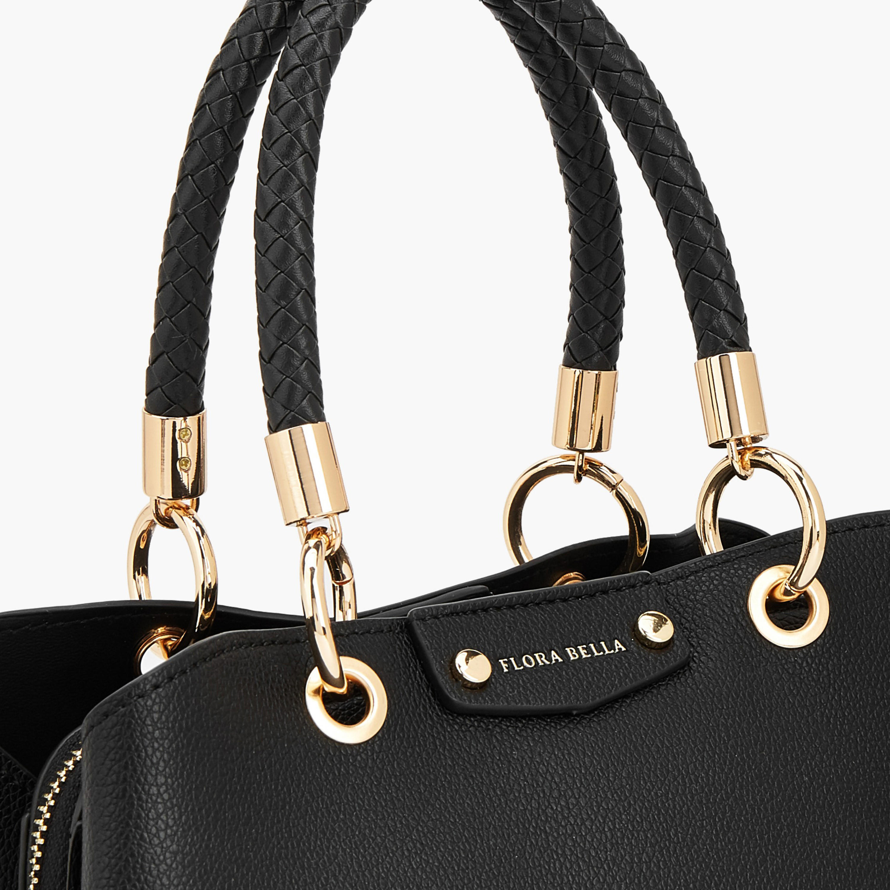 شنطة ساتشيل بارزة الملمس بحزام قابل للفصل من فلورا بيلا-women-bagsandwallets-handbags-image-4