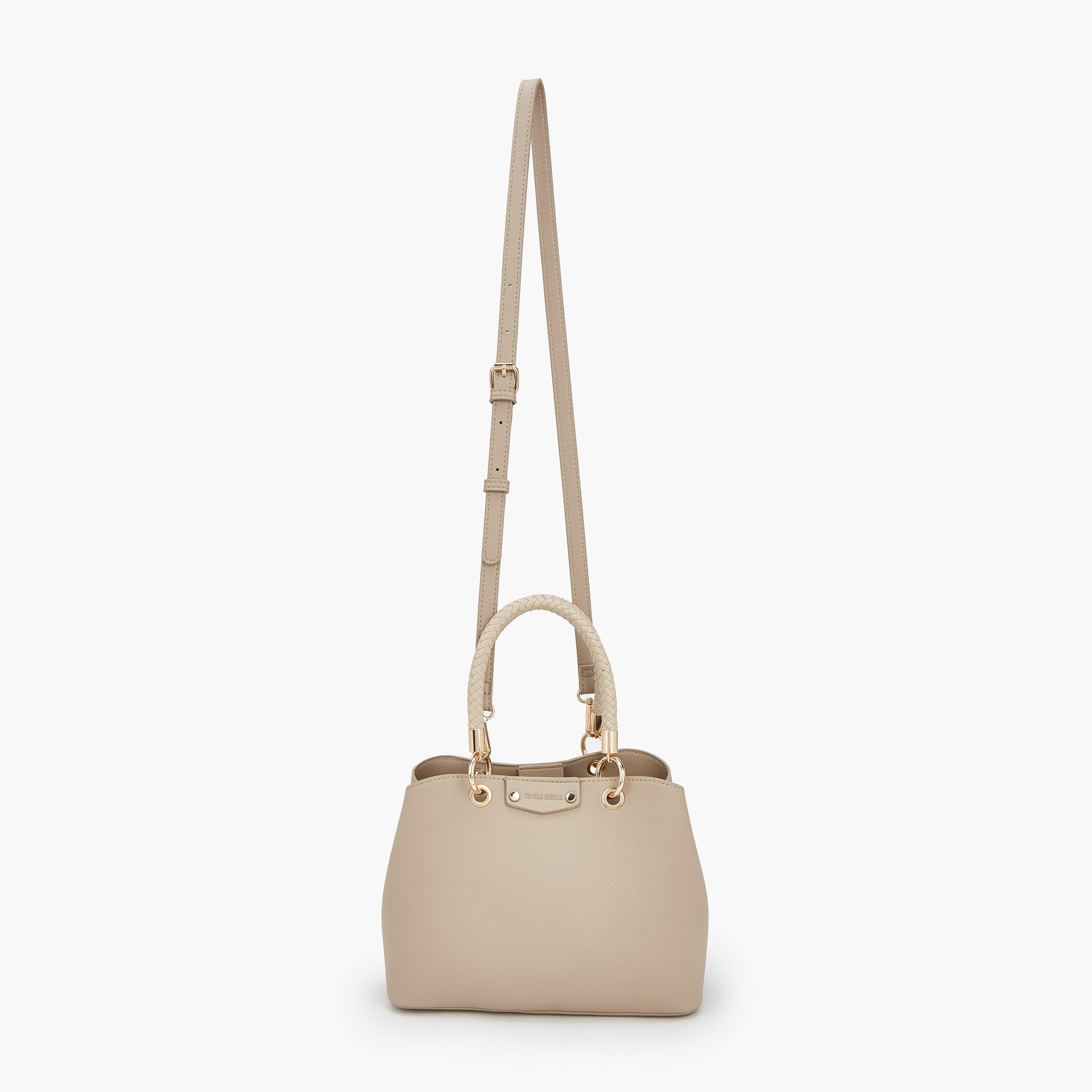 Flora Bella Textured Satchel Bag with Detachable Strap-women-bagsandwallets-handbags-image-2