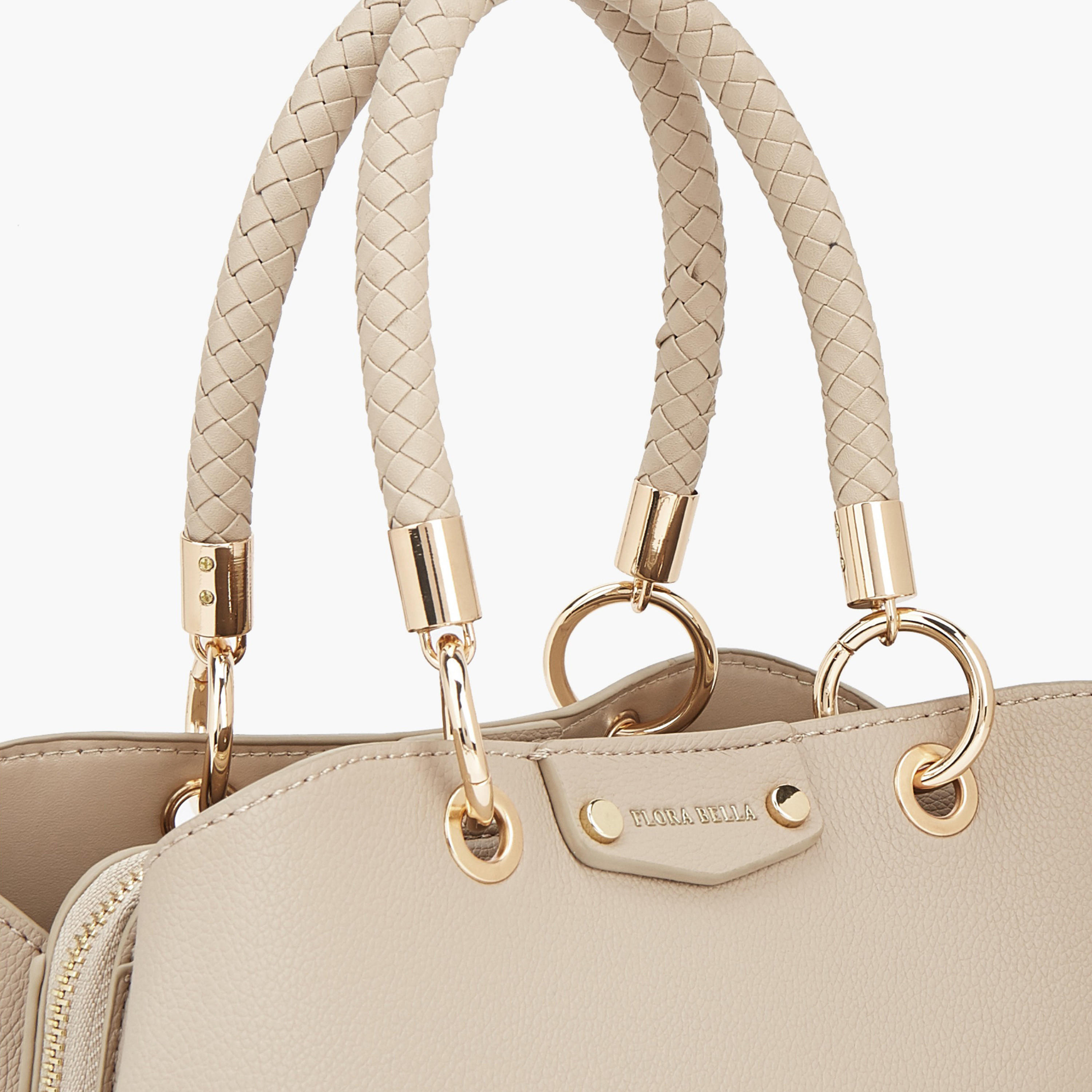 Flora Bella Textured Satchel Bag with Detachable Strap-women-bagsandwallets-handbags-image-3