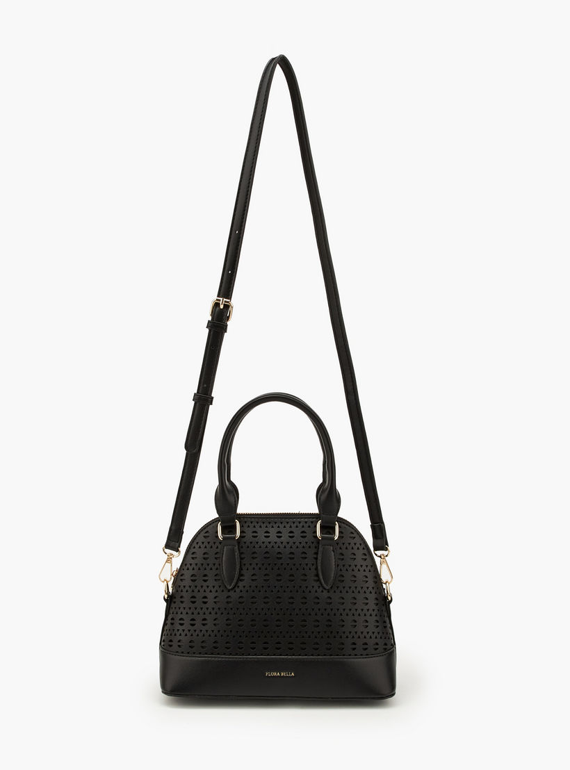 Flora Bella Laser Cut Satchel Bag with Detachable Strap-women-bagsandwallets-handbags-image-6
