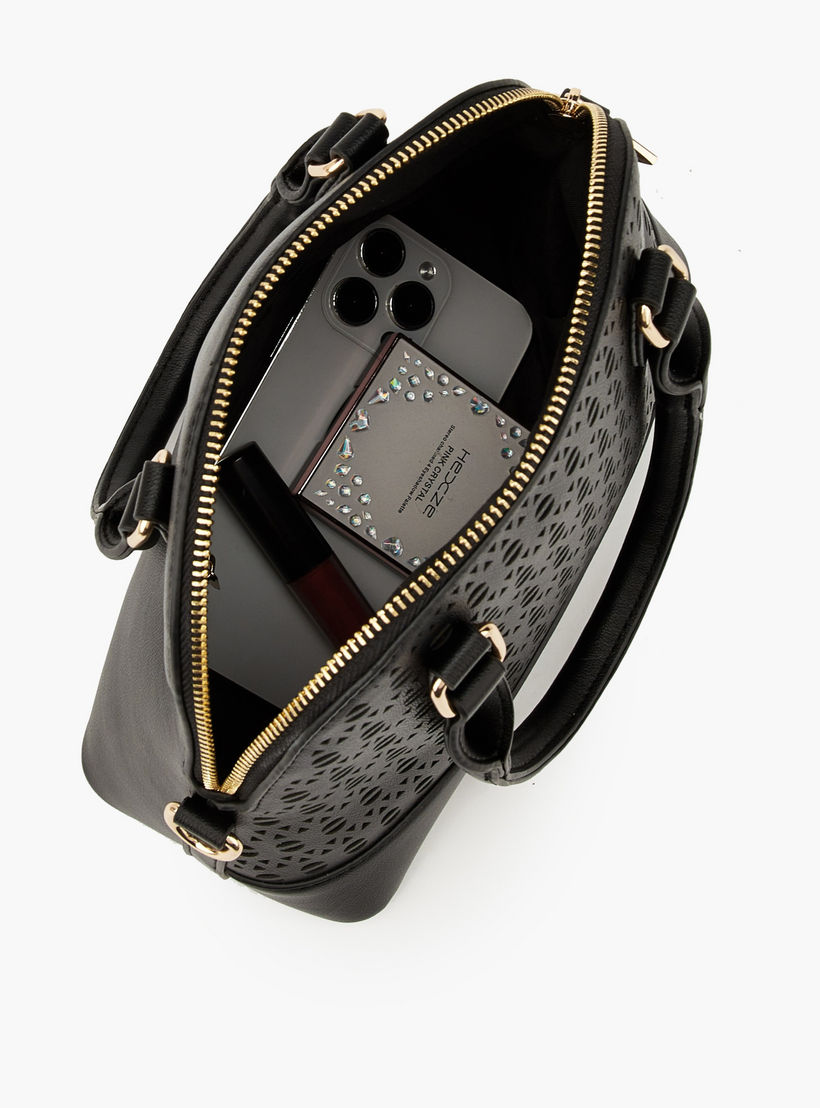 Flora Bella Laser Cut Satchel Bag with Detachable Strap-women-bagsandwallets-handbags-image-7