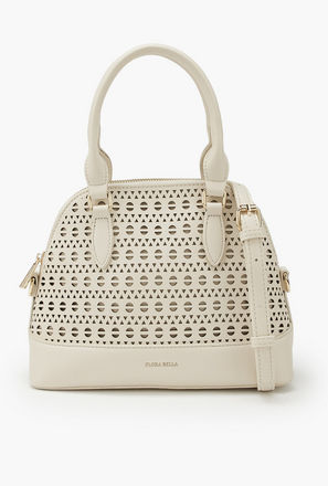 شنطة ساتشيل بنقوش ليزر وحزام قابل للفصل من فلورا بيلا-women-bagsandwallets-handbags-image-1