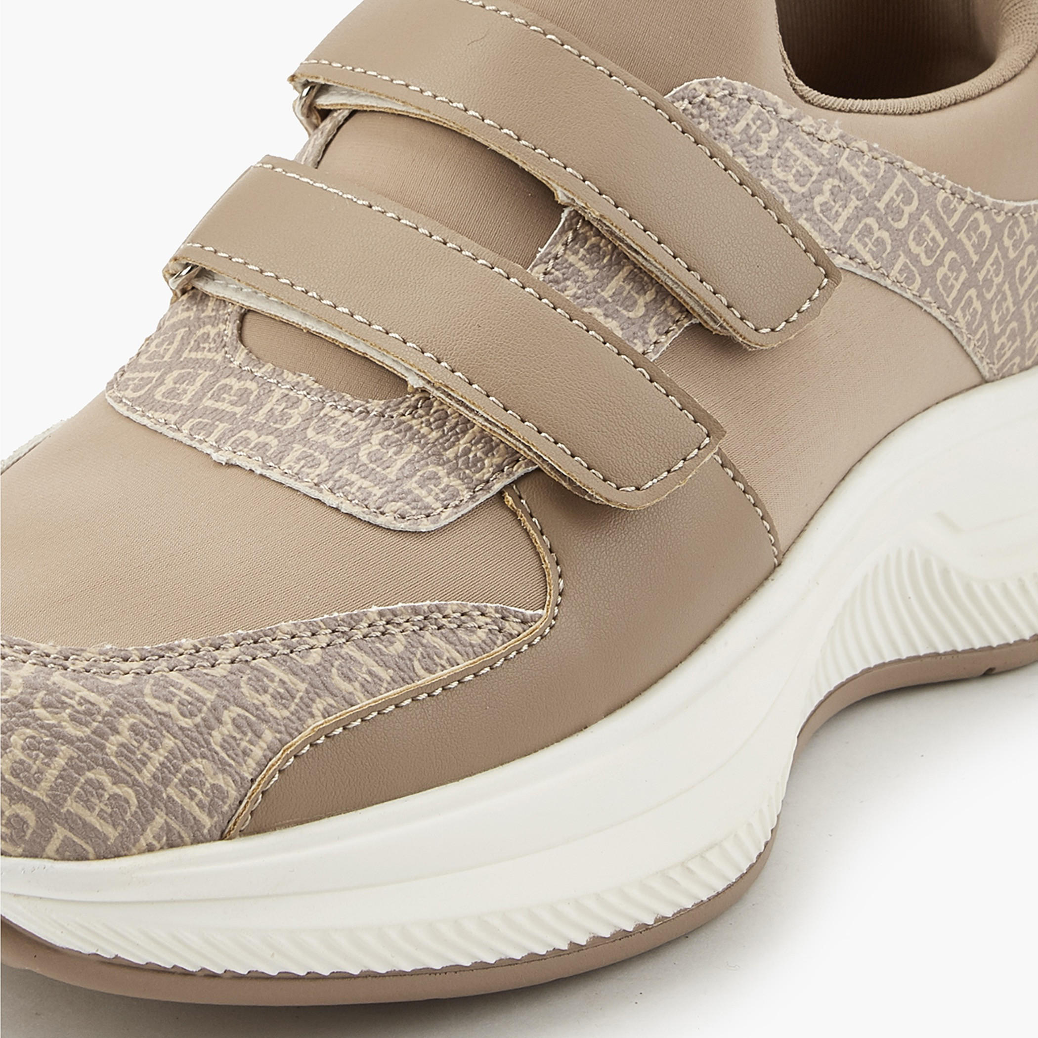 Flora Bella Monogram Print Sneakers with Hook and Loop Closure-women-shoes-sneakers-image-4
