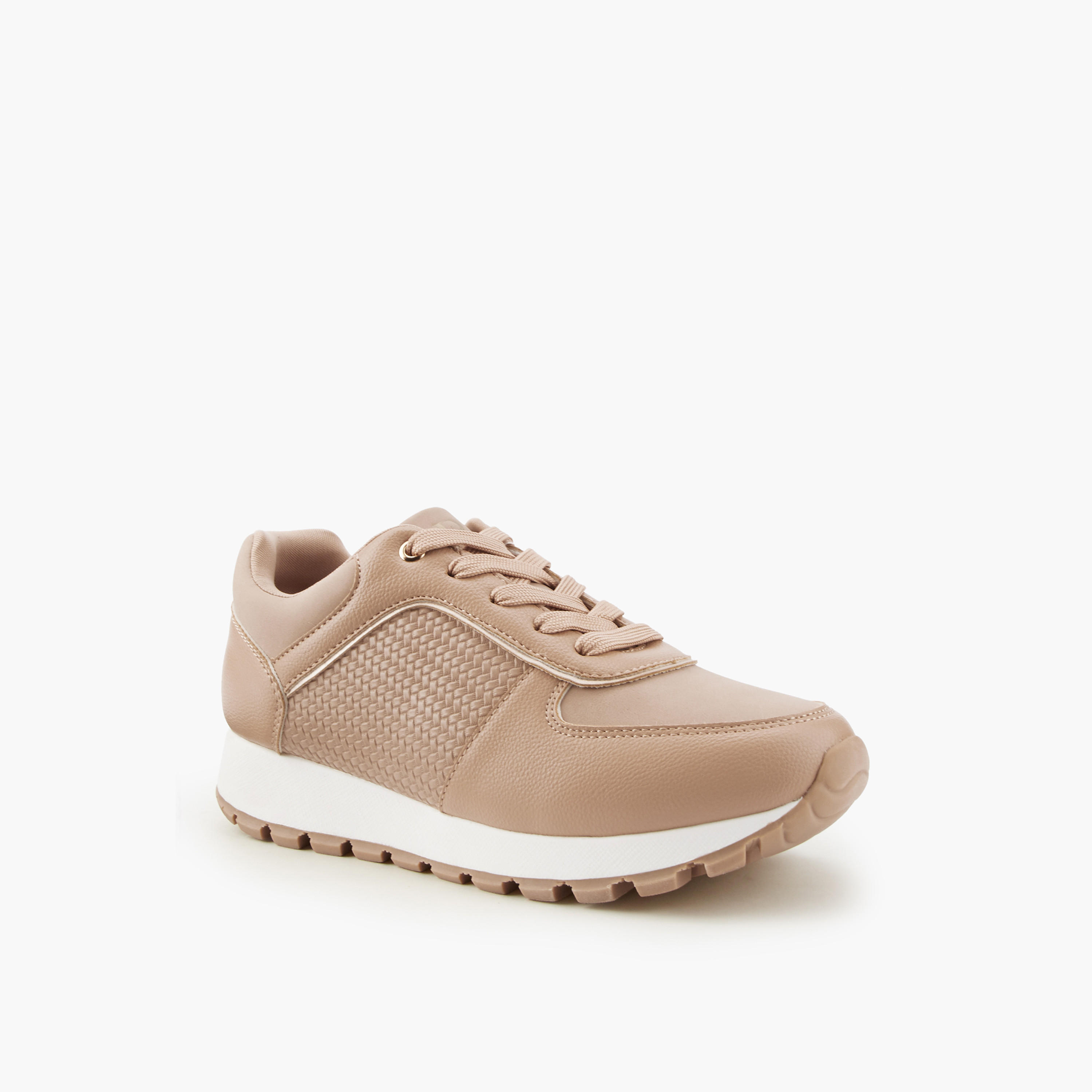 Flora Bella Panelled Lace-Up Sneakers-women-shoes-sneakers-image-3