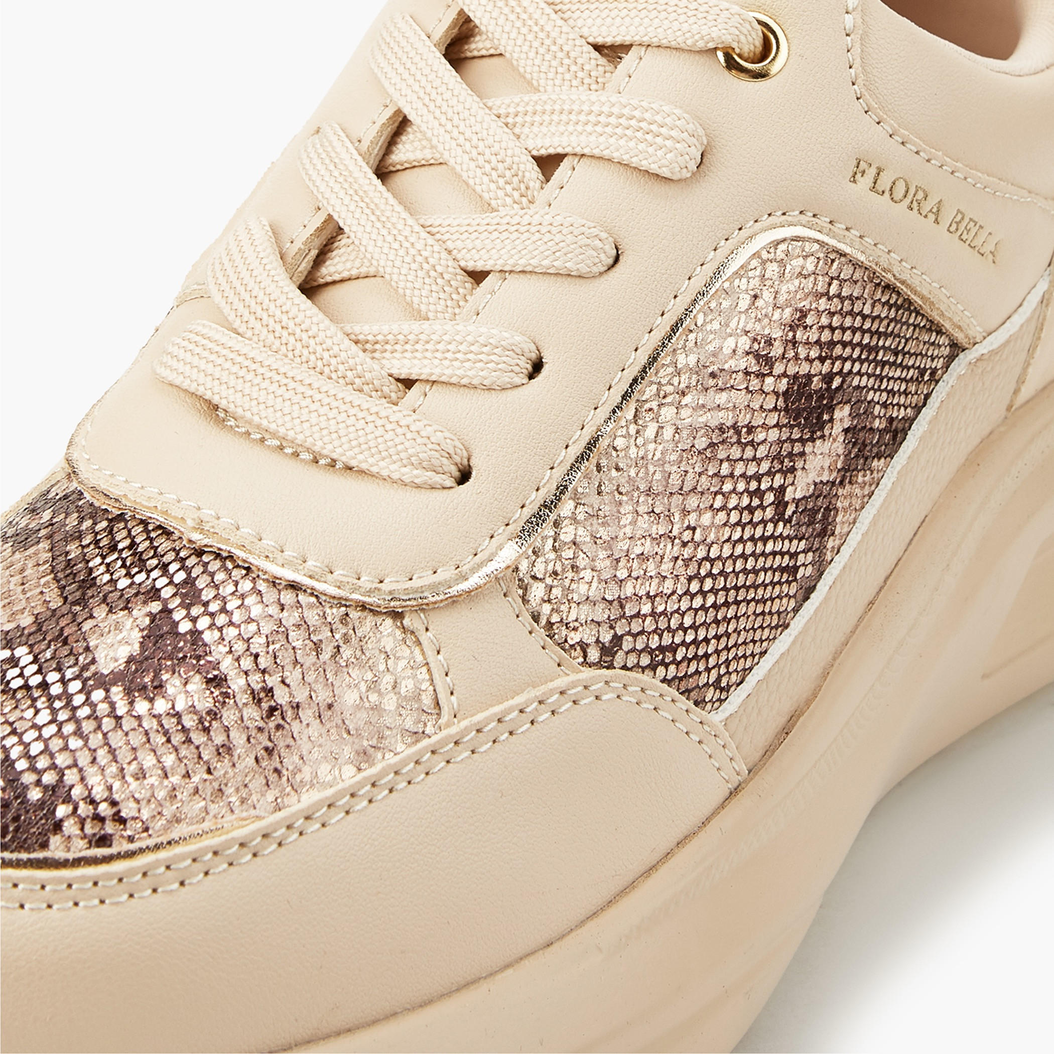 Flora Bella Animal Textured Lace-Up Sneakers-women-shoes-sneakers-image-4