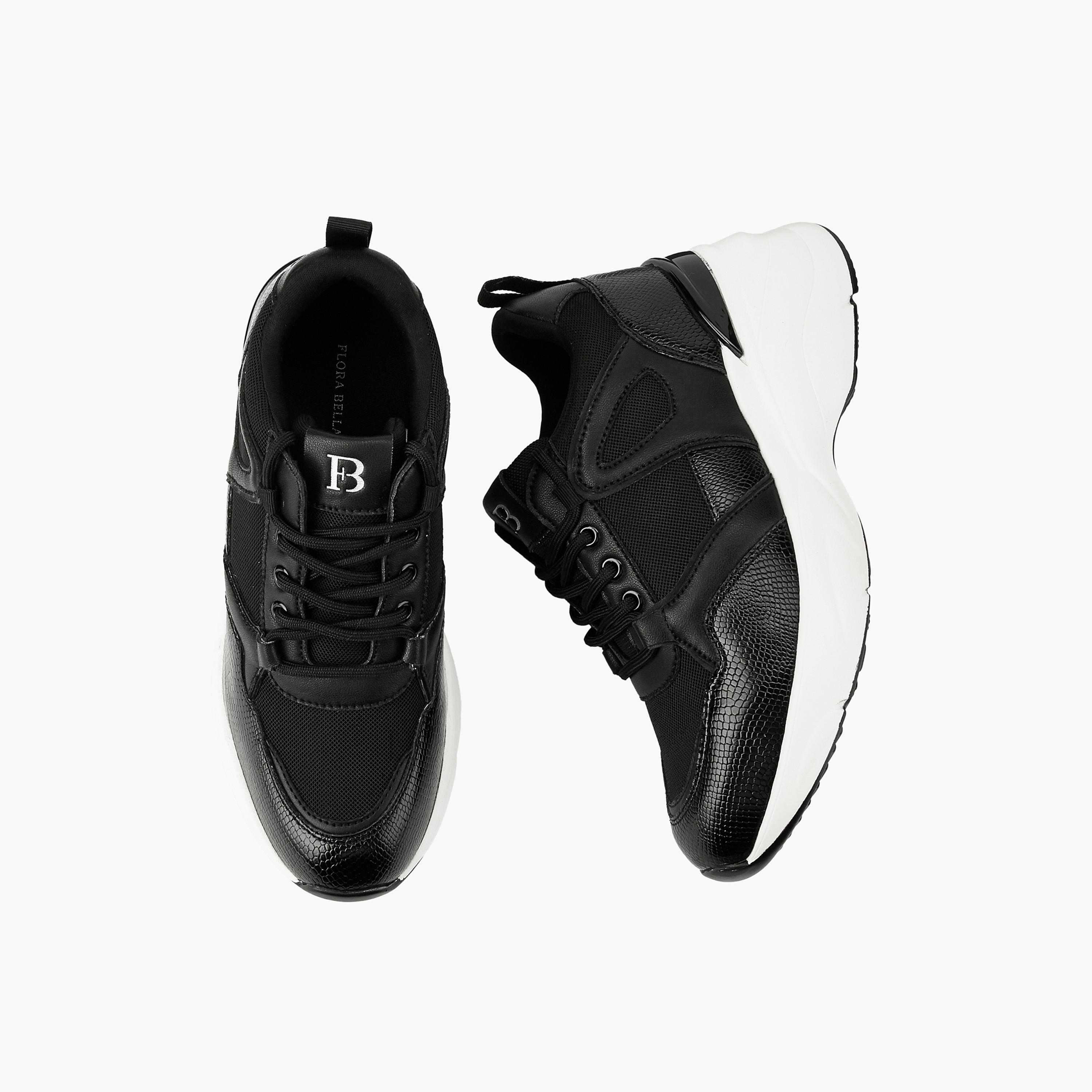 Flora Bella Panelled Lace-Up Sneakers-women-shoes-sneakers-image-1