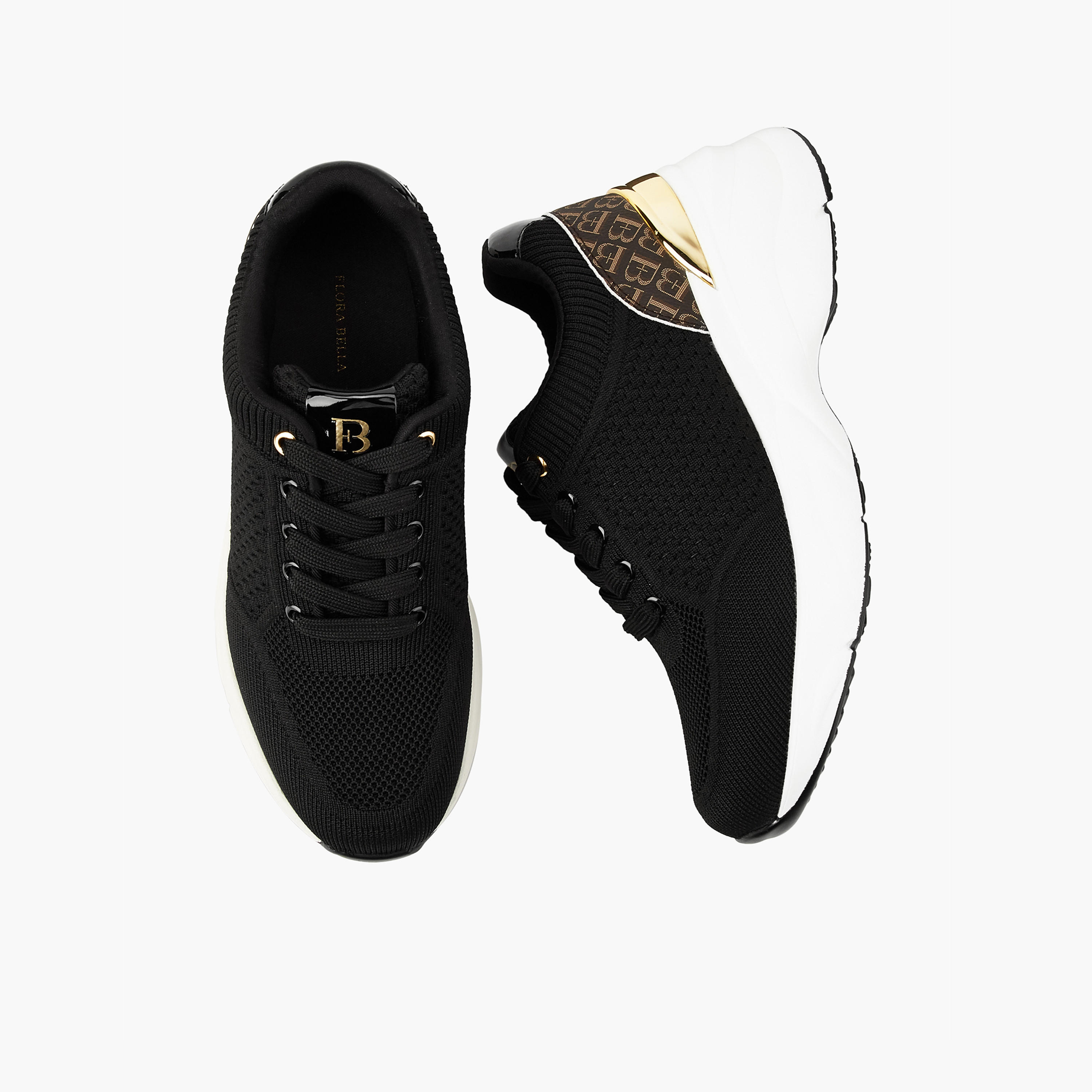 Flora Bella Monogram Print Lace-Up Sneakers-women-shoes-sneakers-image-1