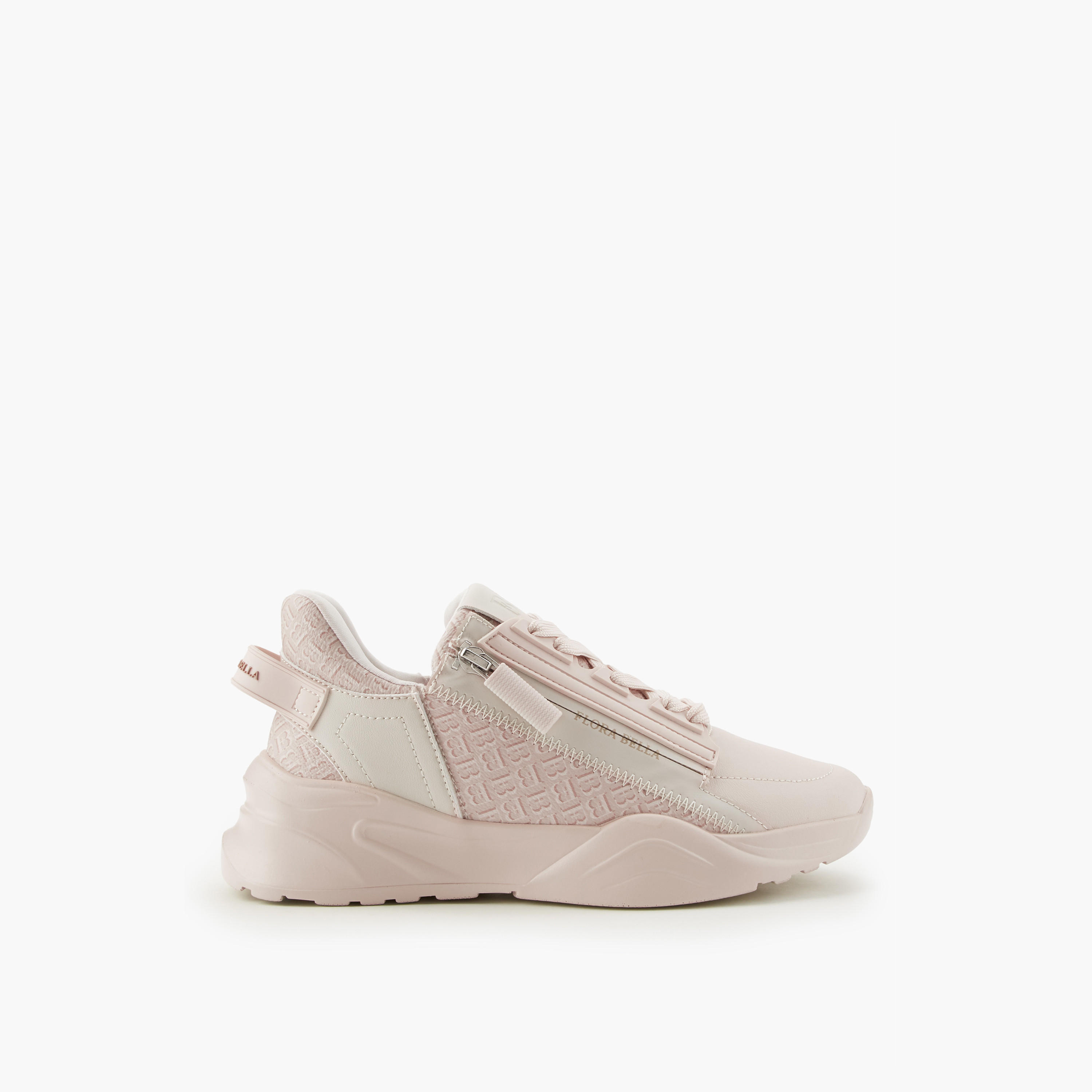 Flora Bella Monogram Print Lace-Up Sneakers-women-shoes-sneakers-image-2