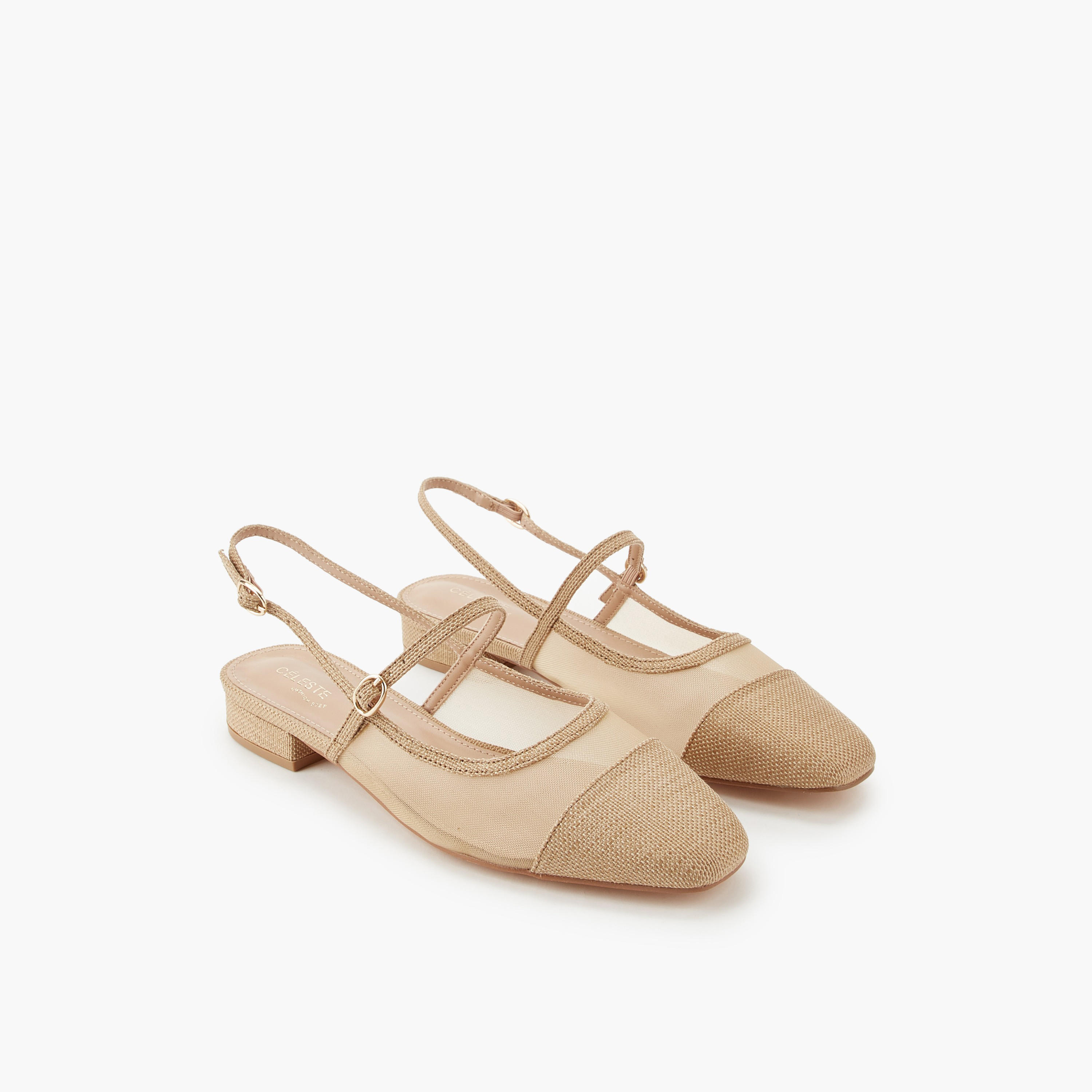 Celeste Women Textured Buckle Closure Sandals-women-shoes-flats-sandals-image-1