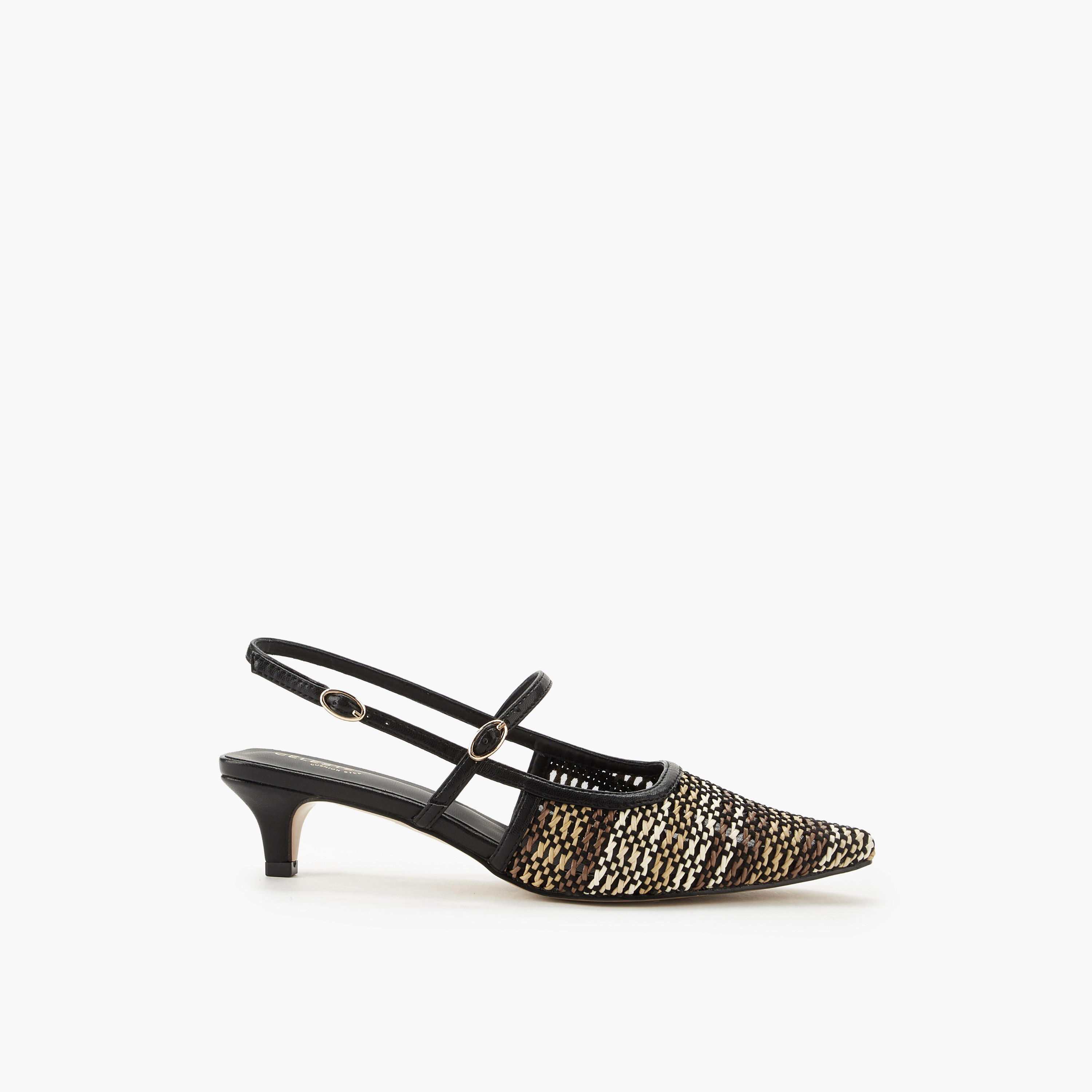 Celeste Women Textured Kitten Heel Sandals-women-shoes-sandals-heeled-image-3