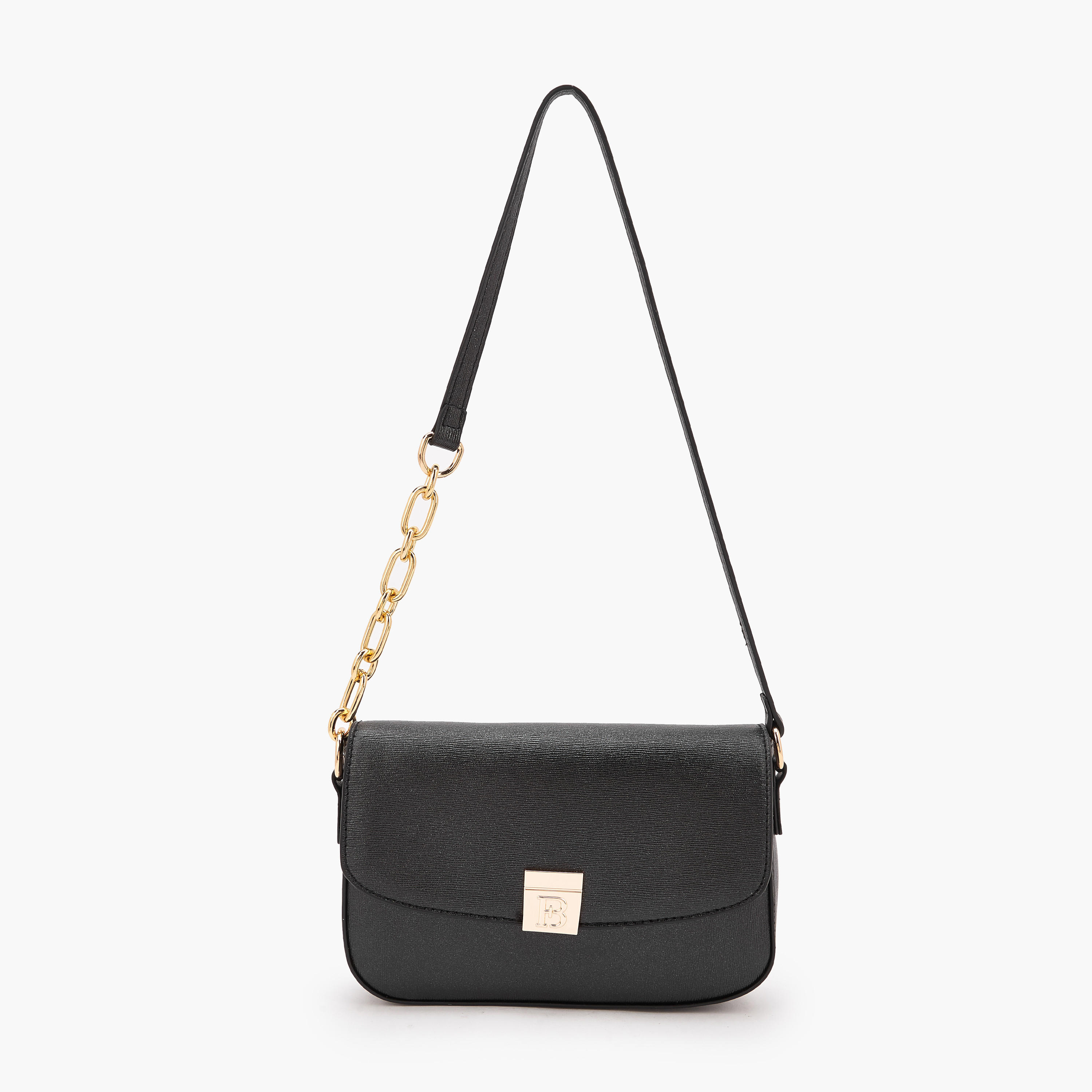 شنطة كتف بارزة الملمس بزر إغلاق من فلورا بيلا-women-bagsandwallets-handbags-image-1