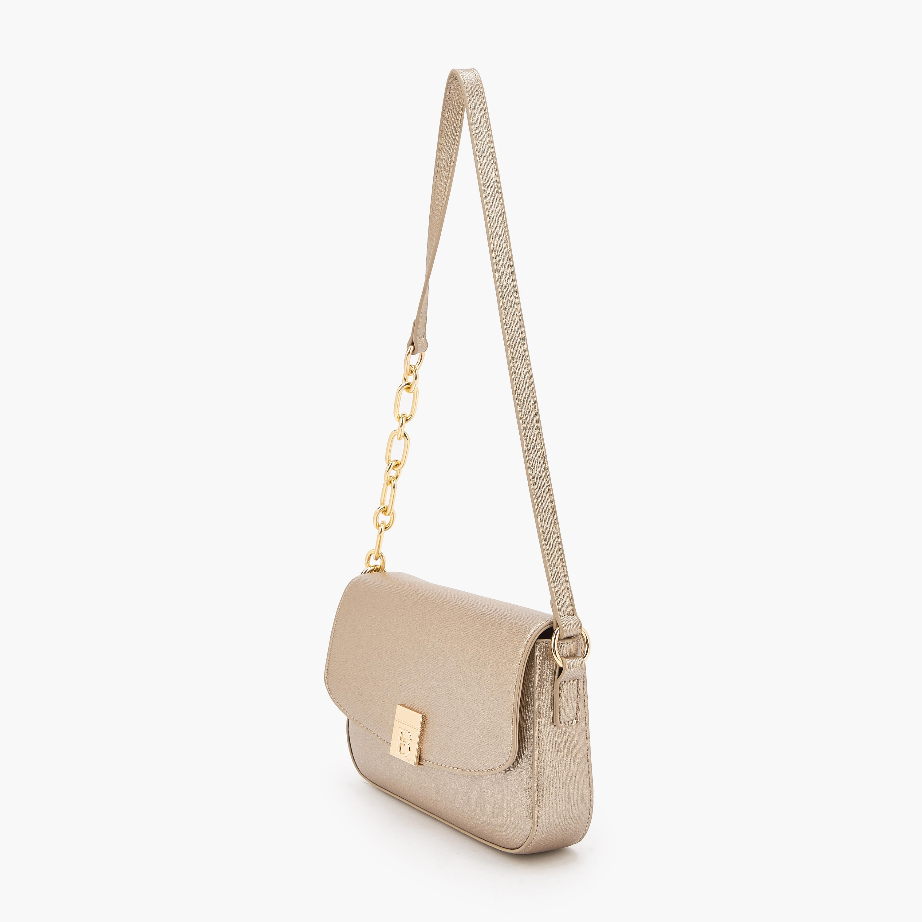 Flora Bella Textured Shoulder Bag with Button Closure-women-bagsandwallets-handbags-image-5