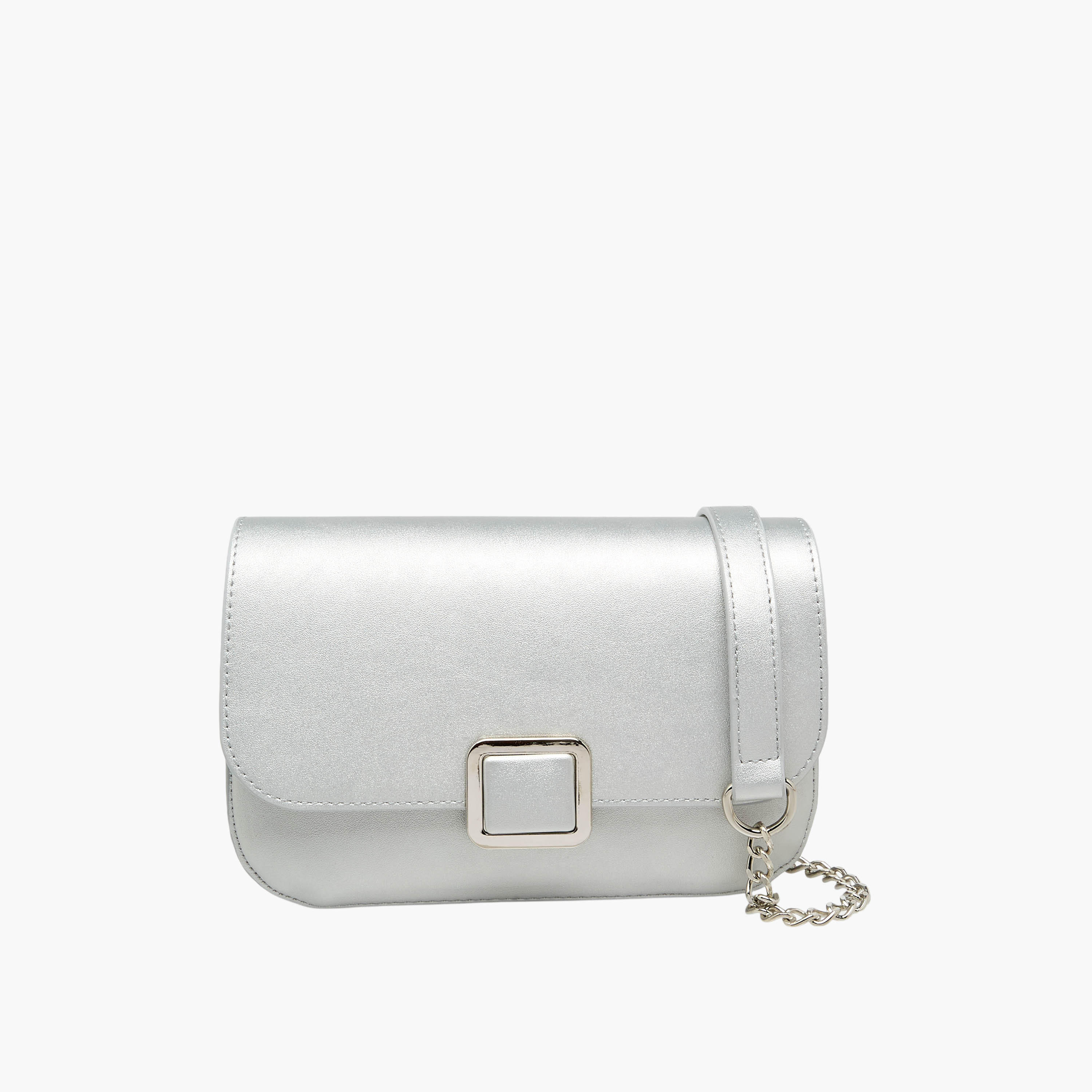 شنطة كروس بودي بارزة الملمس بحزام سلسلة قابل للفصل من فلورا بيلا-women-bagsandwallets-handbags-image-1