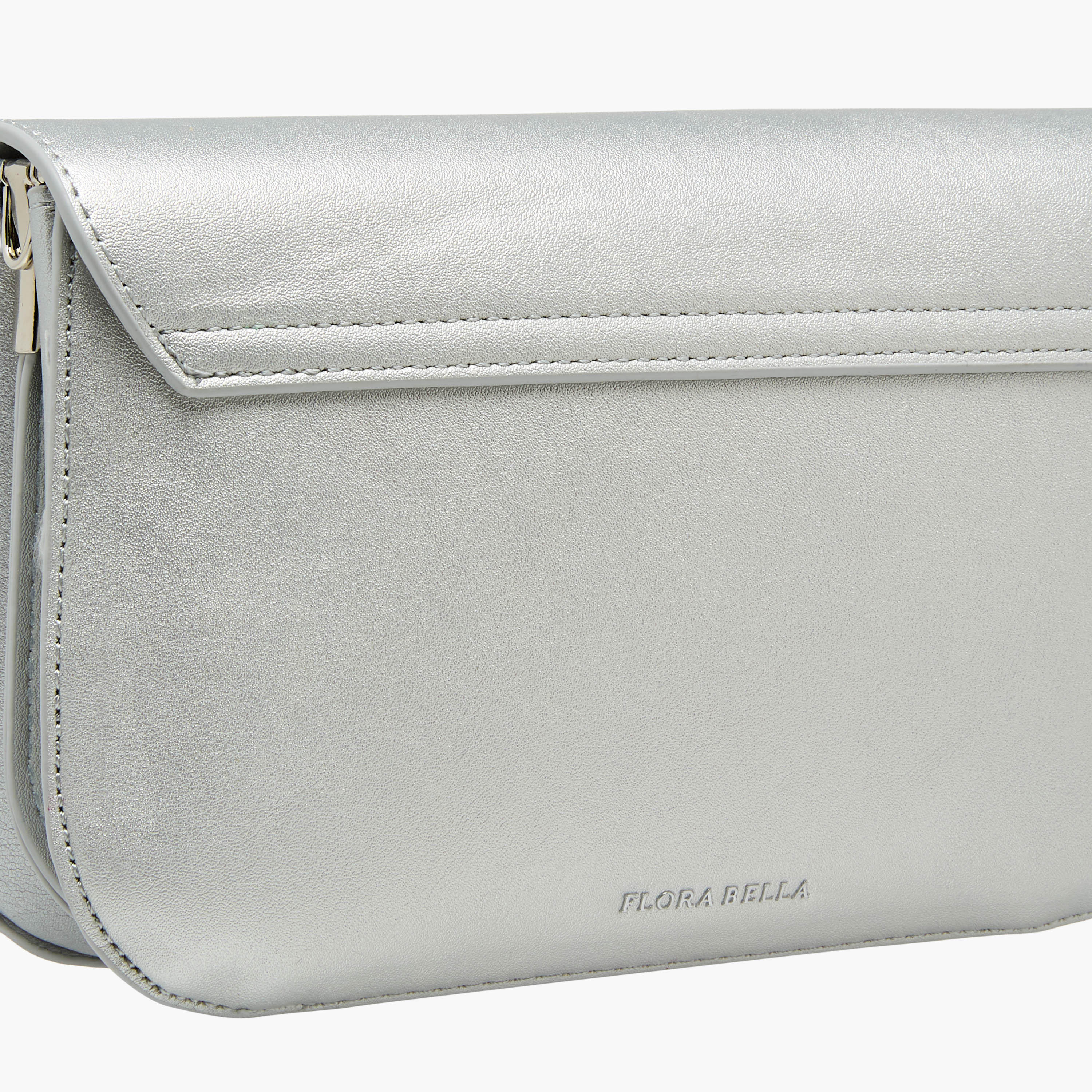 شنطة كروس بودي بارزة الملمس بحزام سلسلة قابل للفصل من فلورا بيلا-women-bagsandwallets-handbags-image-7