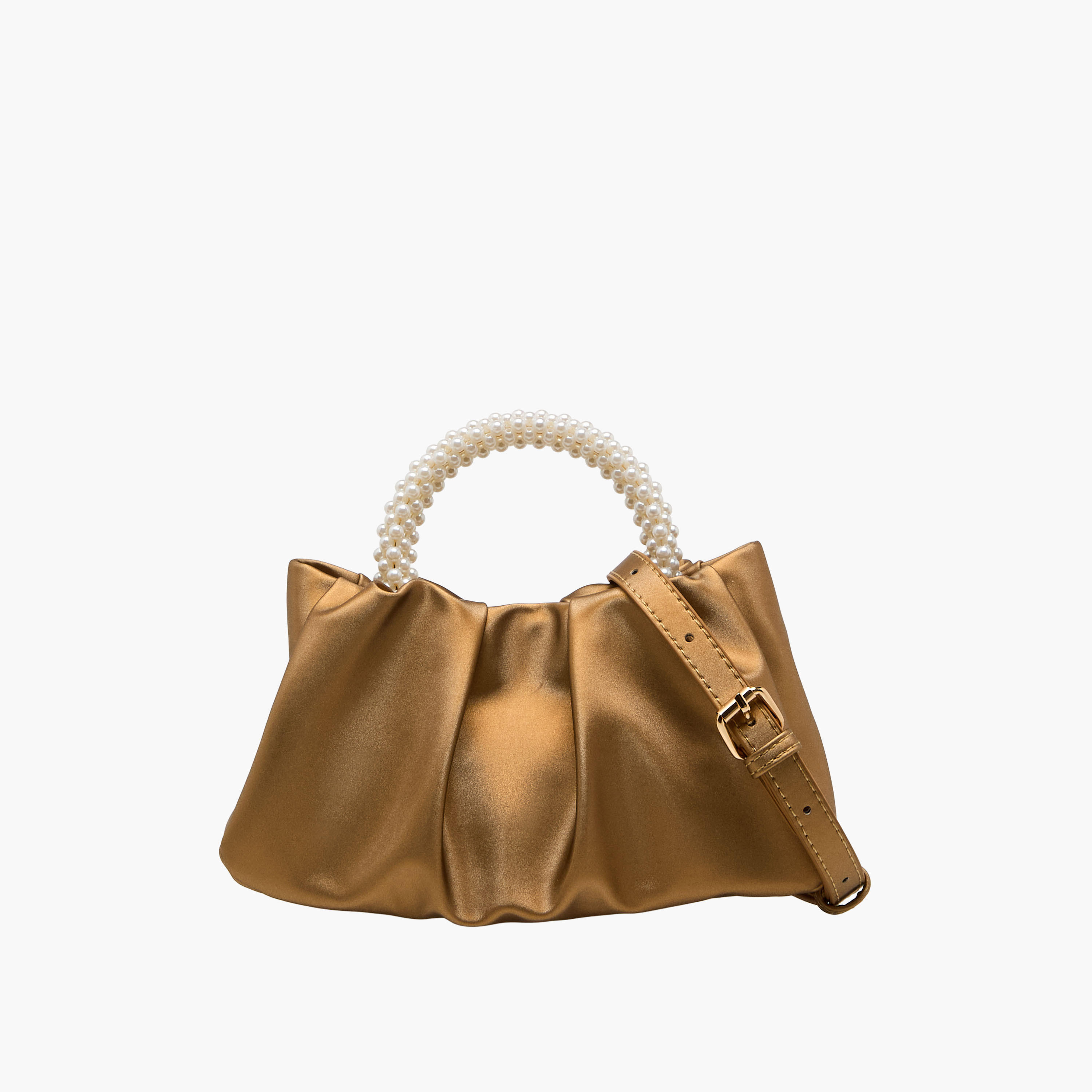Flora Bella Ruched Crossbody Bag with Pearl Embellished Handle-women-bagsandwallets-handbags-image-1