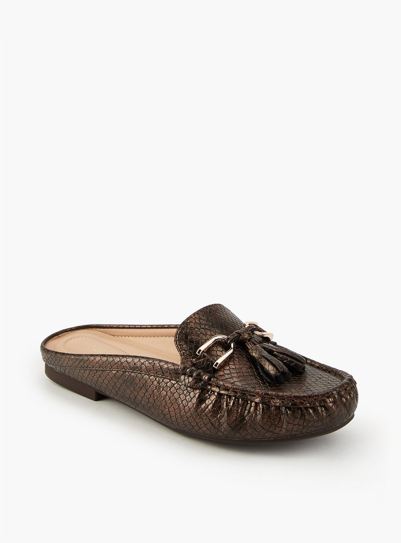Flora Bella Textured Mules with Tassel Detail-women-shoes-flats-mules-image-3