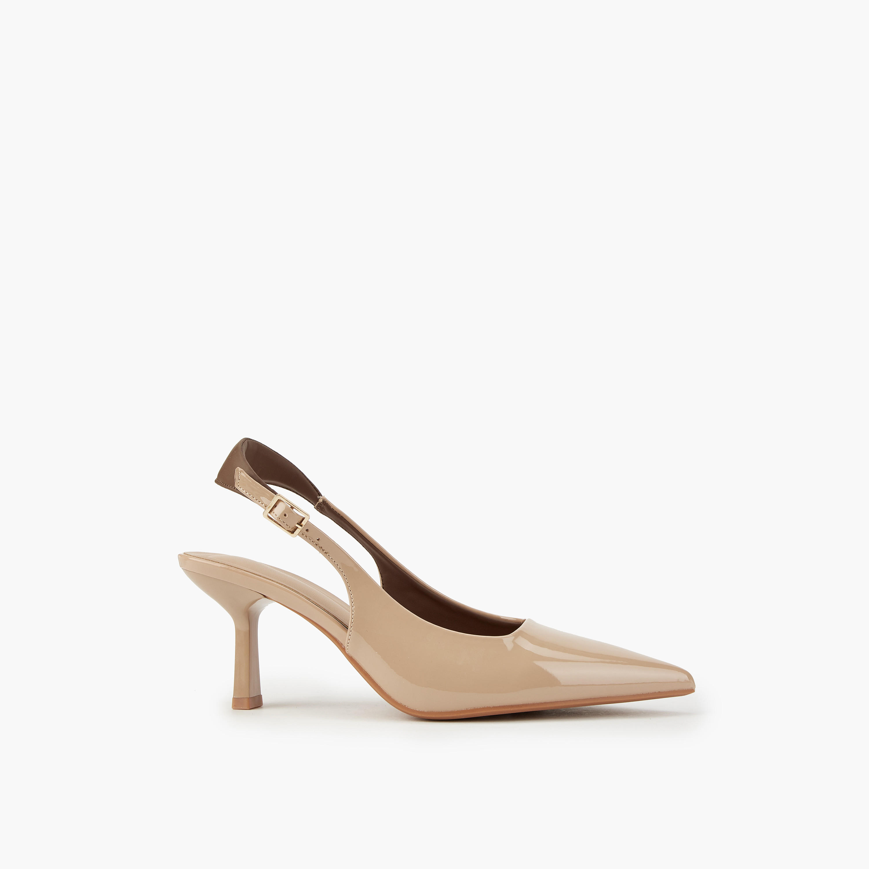 Flora Bella Solid Pointed Toe Shoes with Buckle Closure and Stiletto Heels-women-shoes-heels-image-2