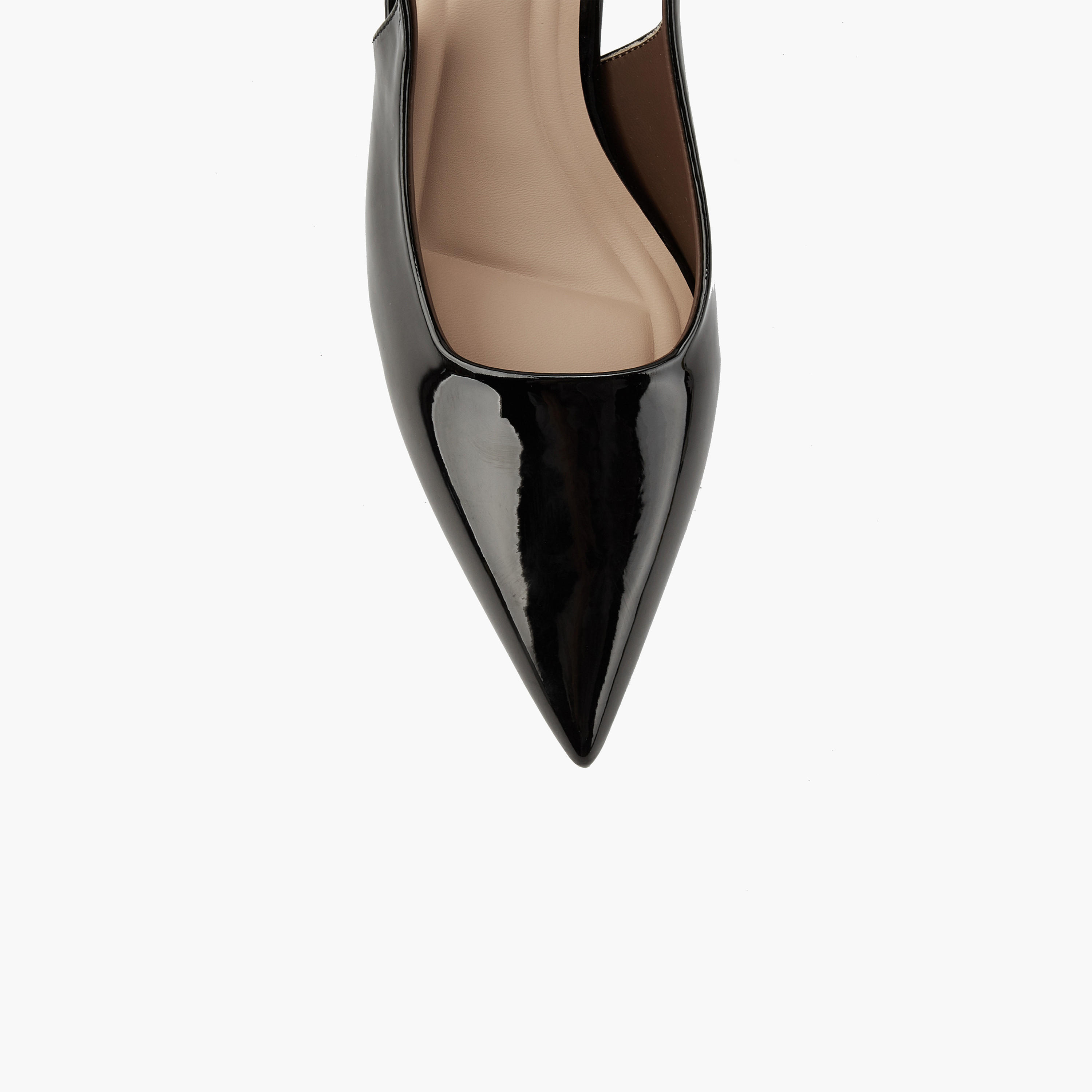 حذاء سادة بمقدمة مدببة وكعب ستيليتو وإبزيم إغلاق من فلورا بيلا-women-shoes-heels-image-4