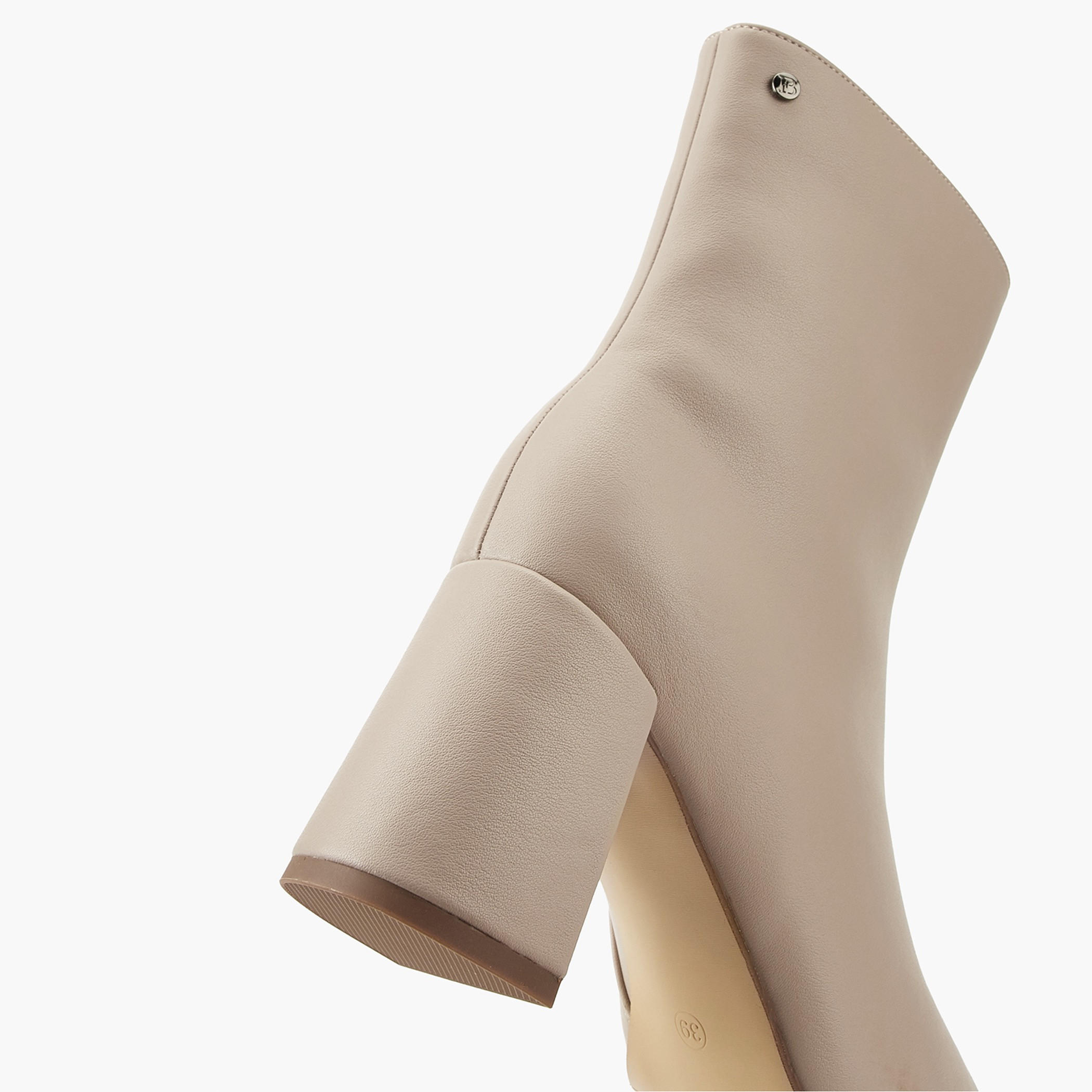 Flora Bella Solid Ankle Boots with Block Heels and Zip Closure-women-shoes-boots-image-6