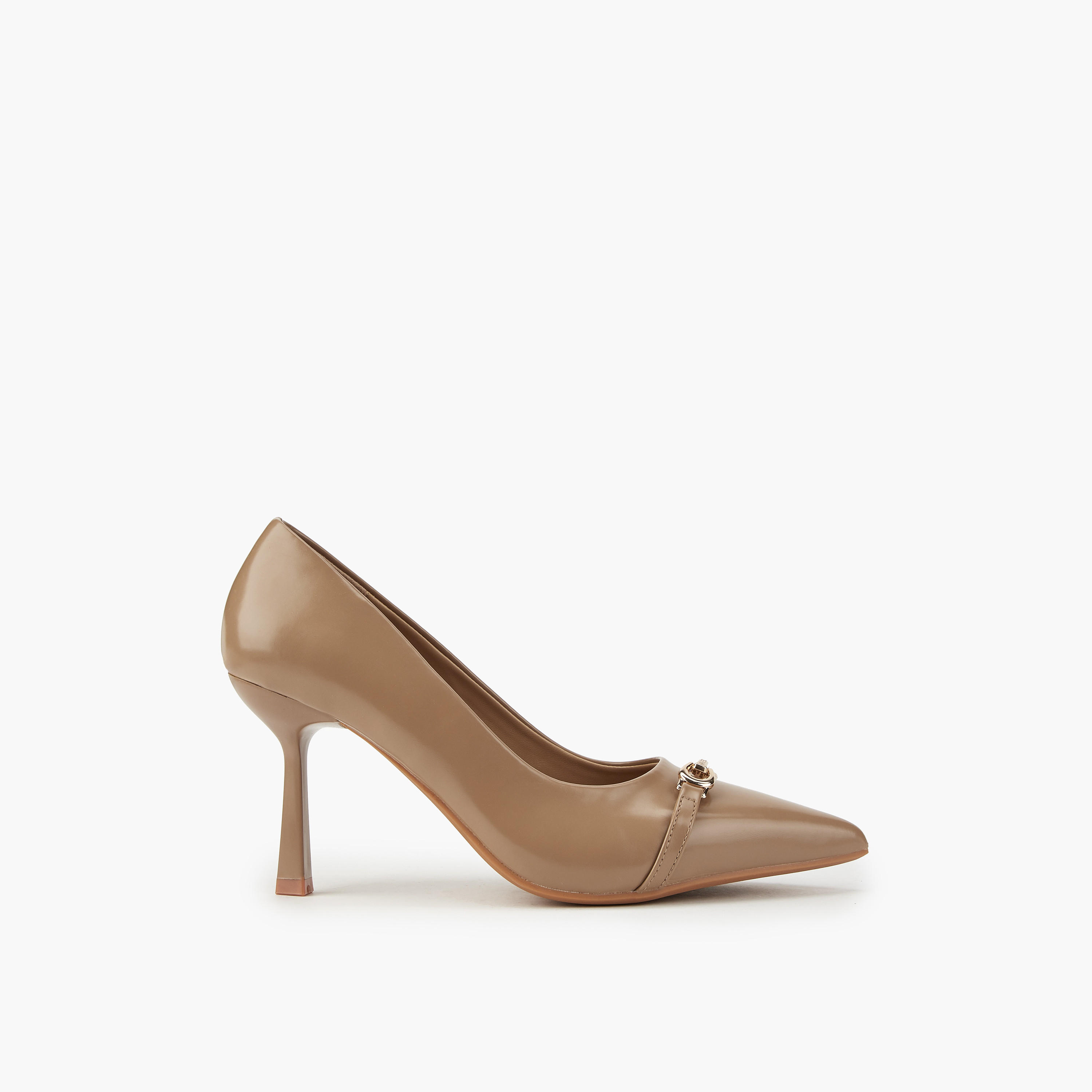 Flora Bella Metallic Accent Pointed Toe Pumps with Stiletto Heels-women-shoes-heels-image-2