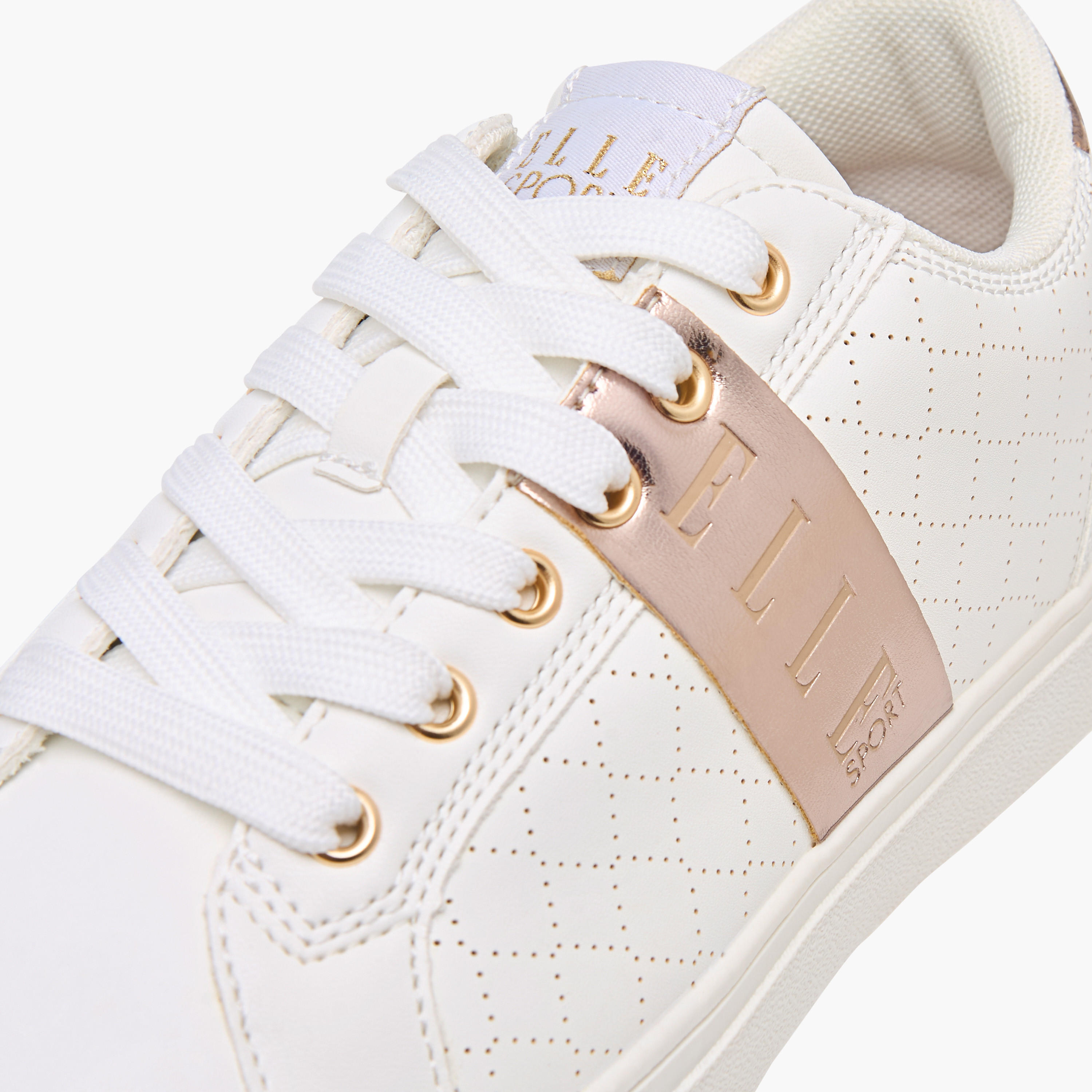 Elle Women's Logo Detail Sneakers with Lace-Up Closure-women-shoes-sneakers-image-4