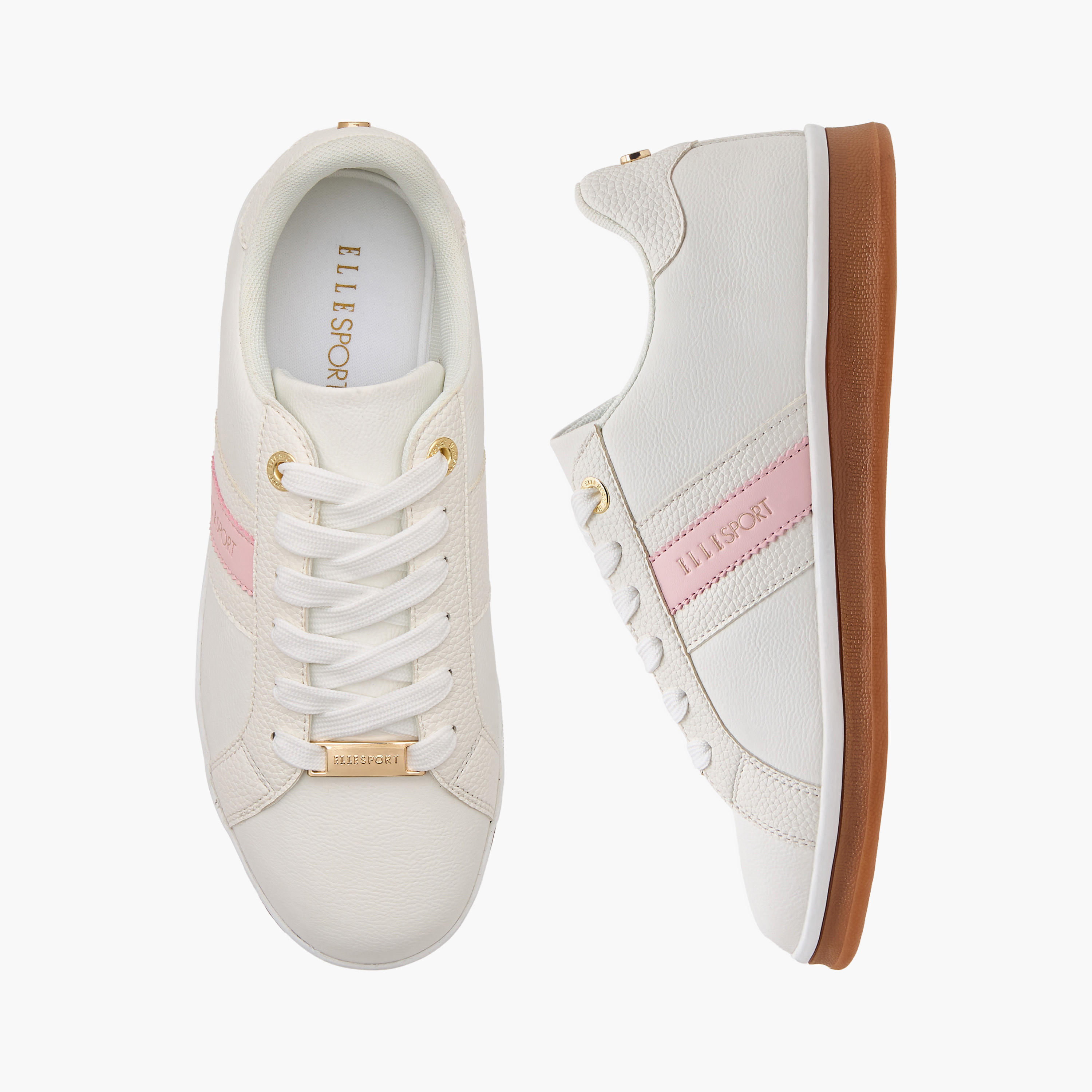 Elle Women's Panelled Sneakers with Lace-Up Closure-women-shoes-sneakers-image-1