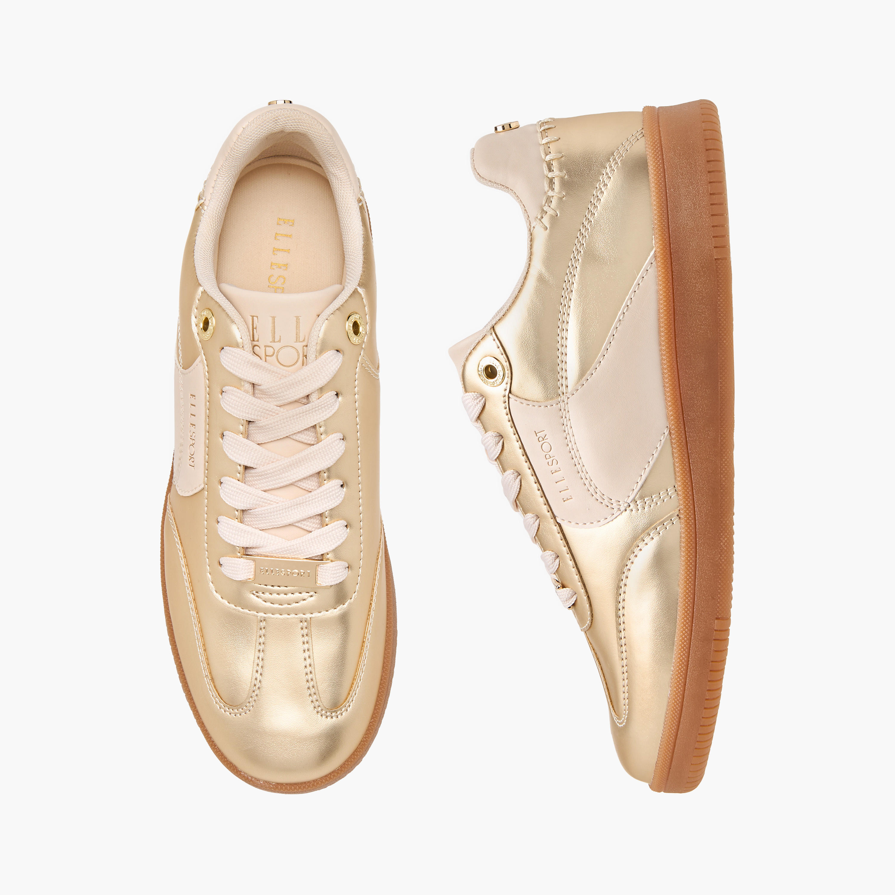 Elle Women's Panelled Sneakers with Lace-Up Closure-women-shoes-sneakers-image-1