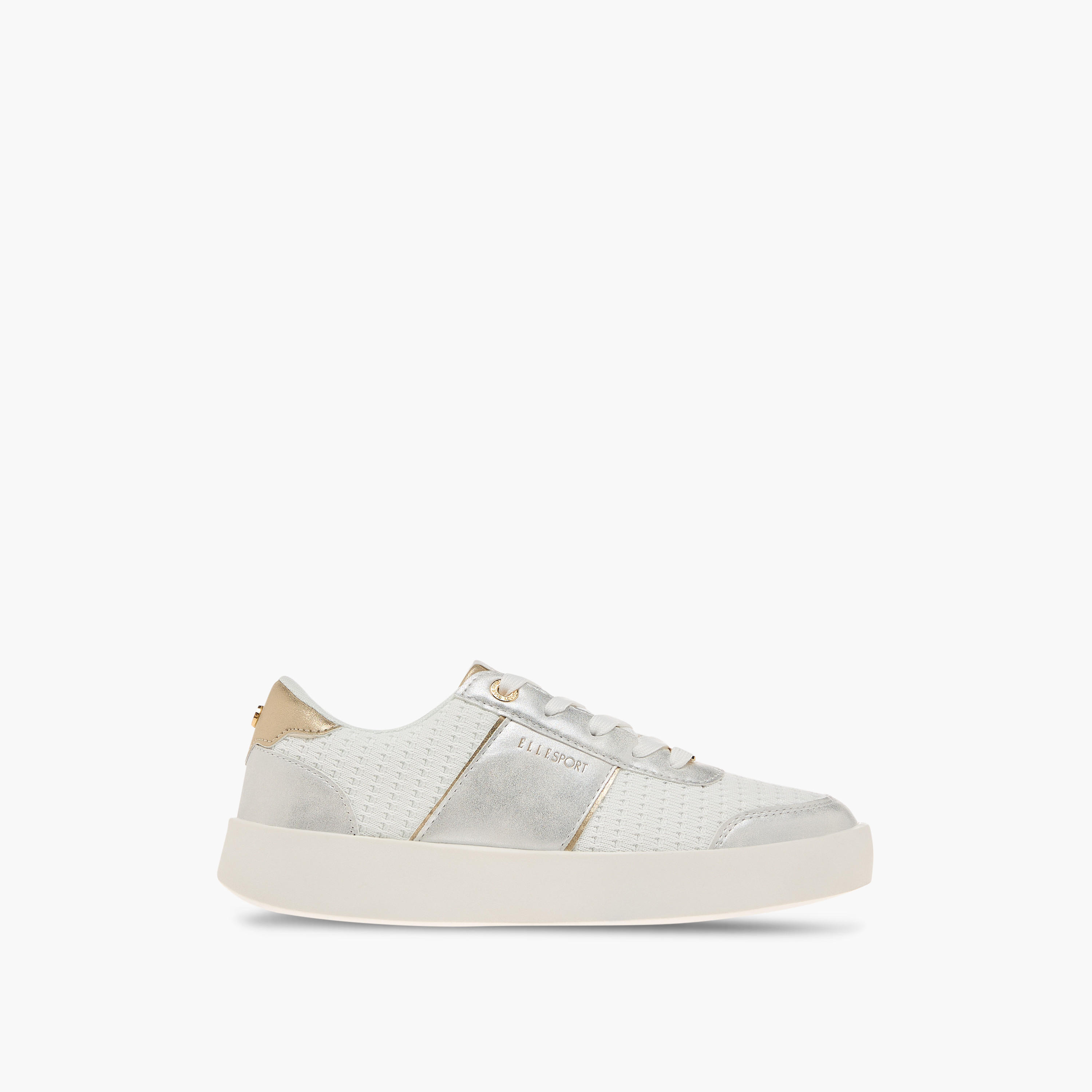Elle Women's Textured Sneakers with Lace-Up Closure-women-shoes-sneakers-image-3
