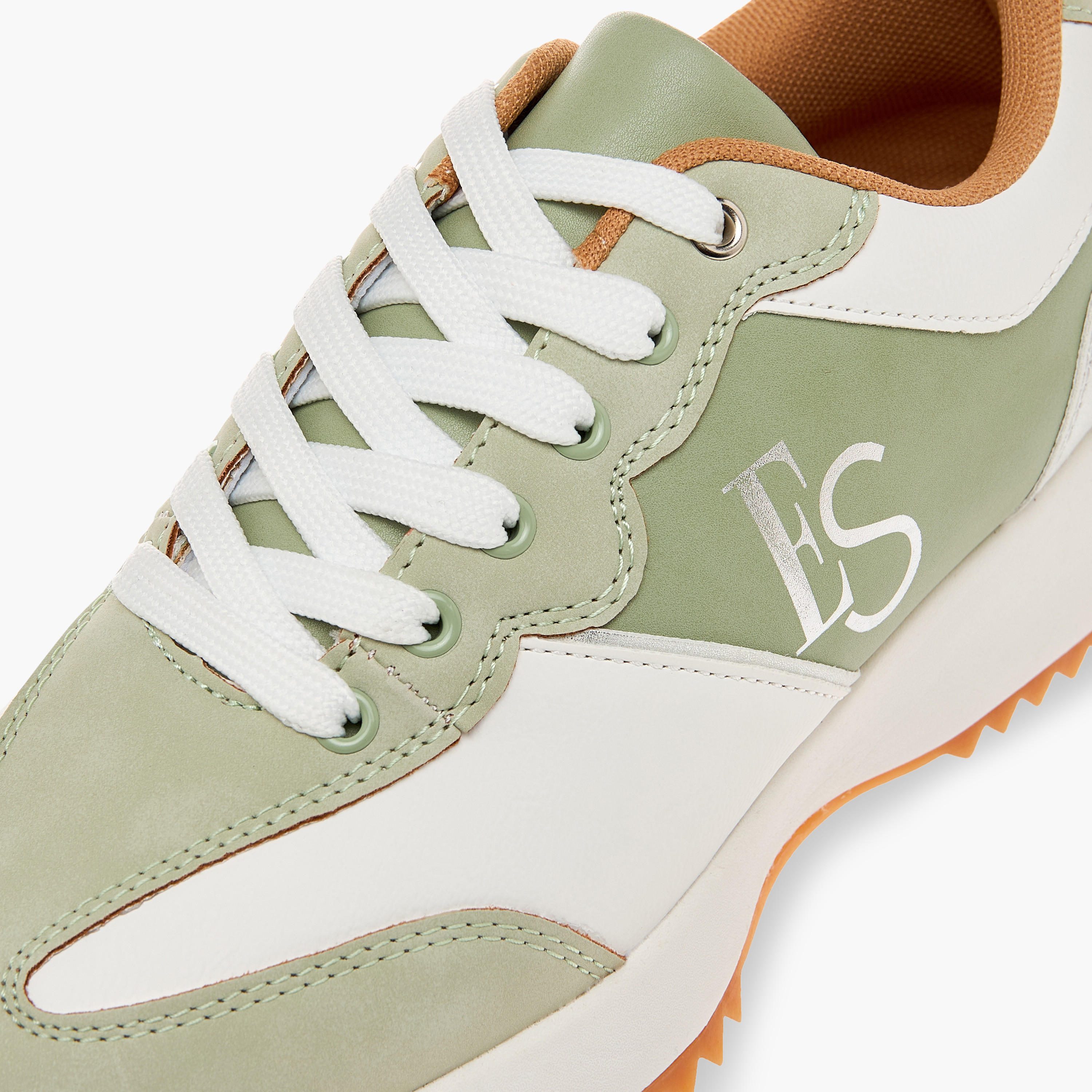Elle Women's Panelled Sneakers with Lace-Up Closure-women-shoes-sneakers-image-4