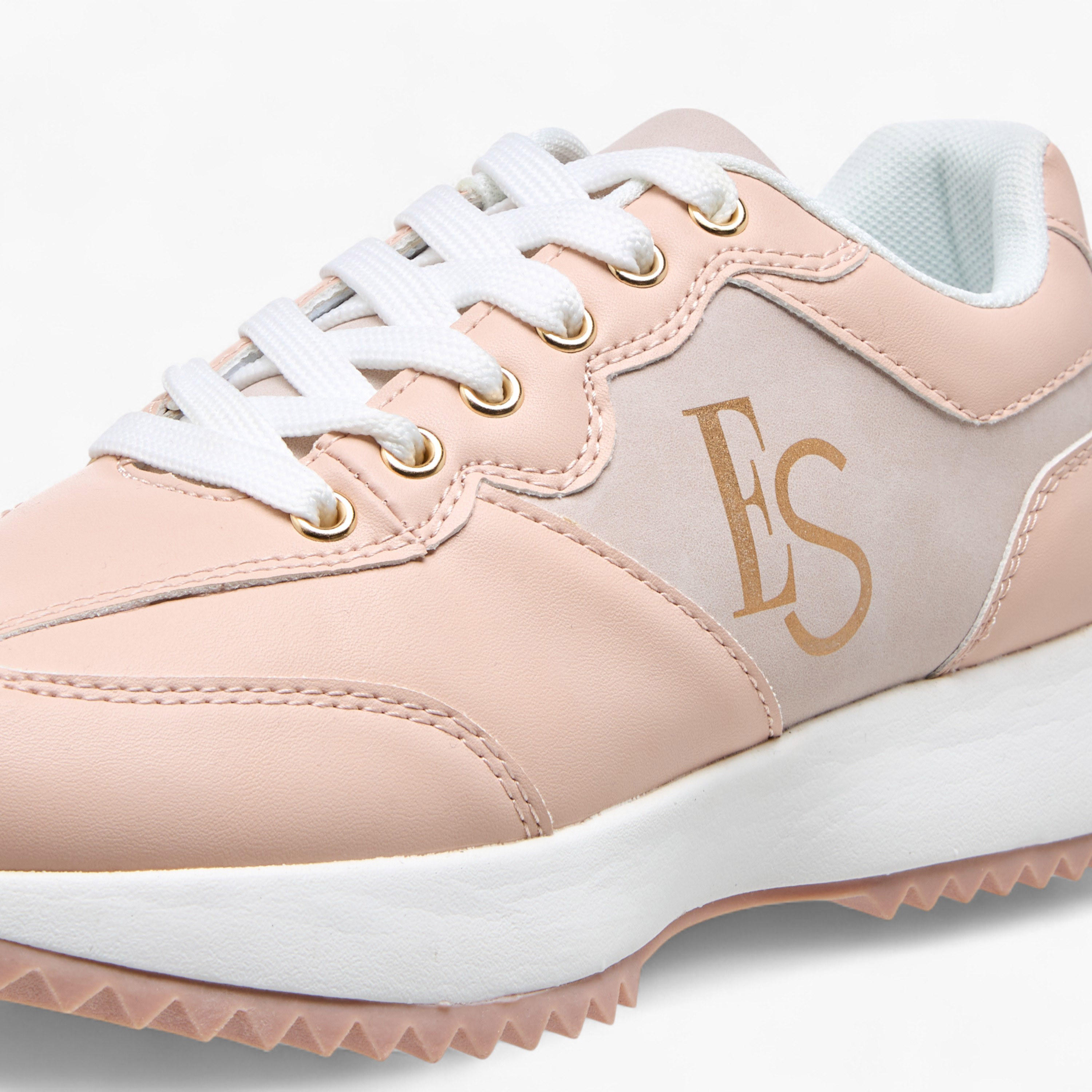 Elle Women's Panelled Sneakers with Lace-Up Closure-women-shoes-sneakers-image-4