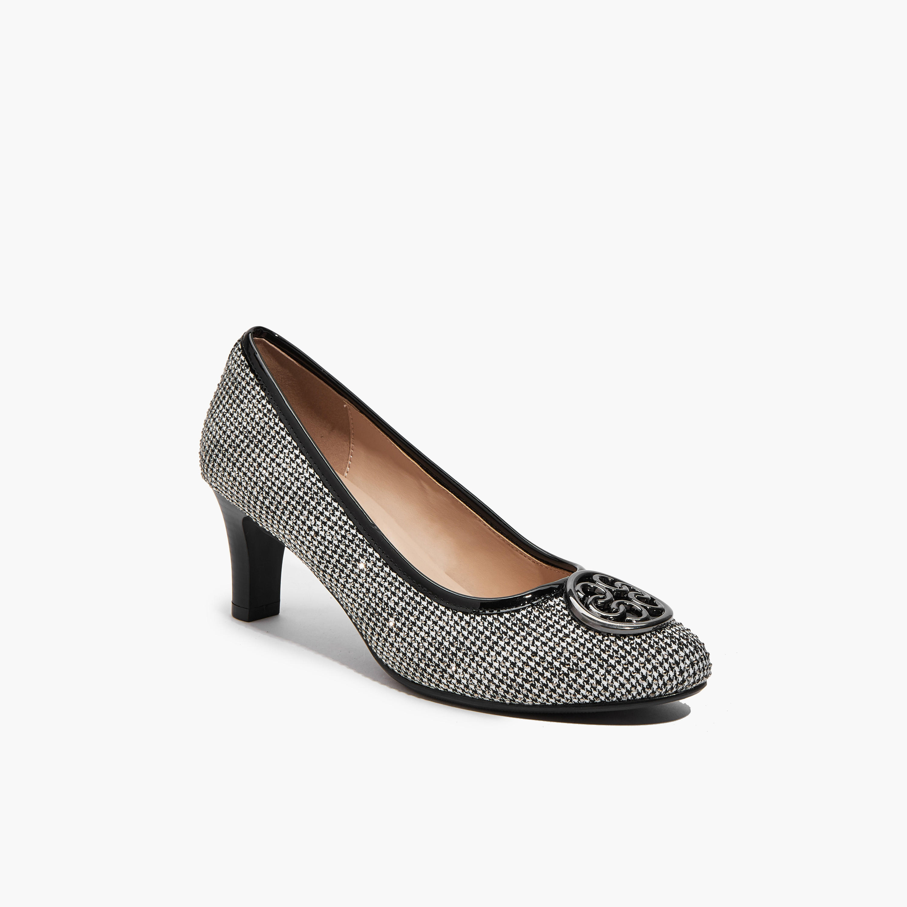 Celeste Women Logo Accent Block Heel Pumps-women-shoes-heels-image-3