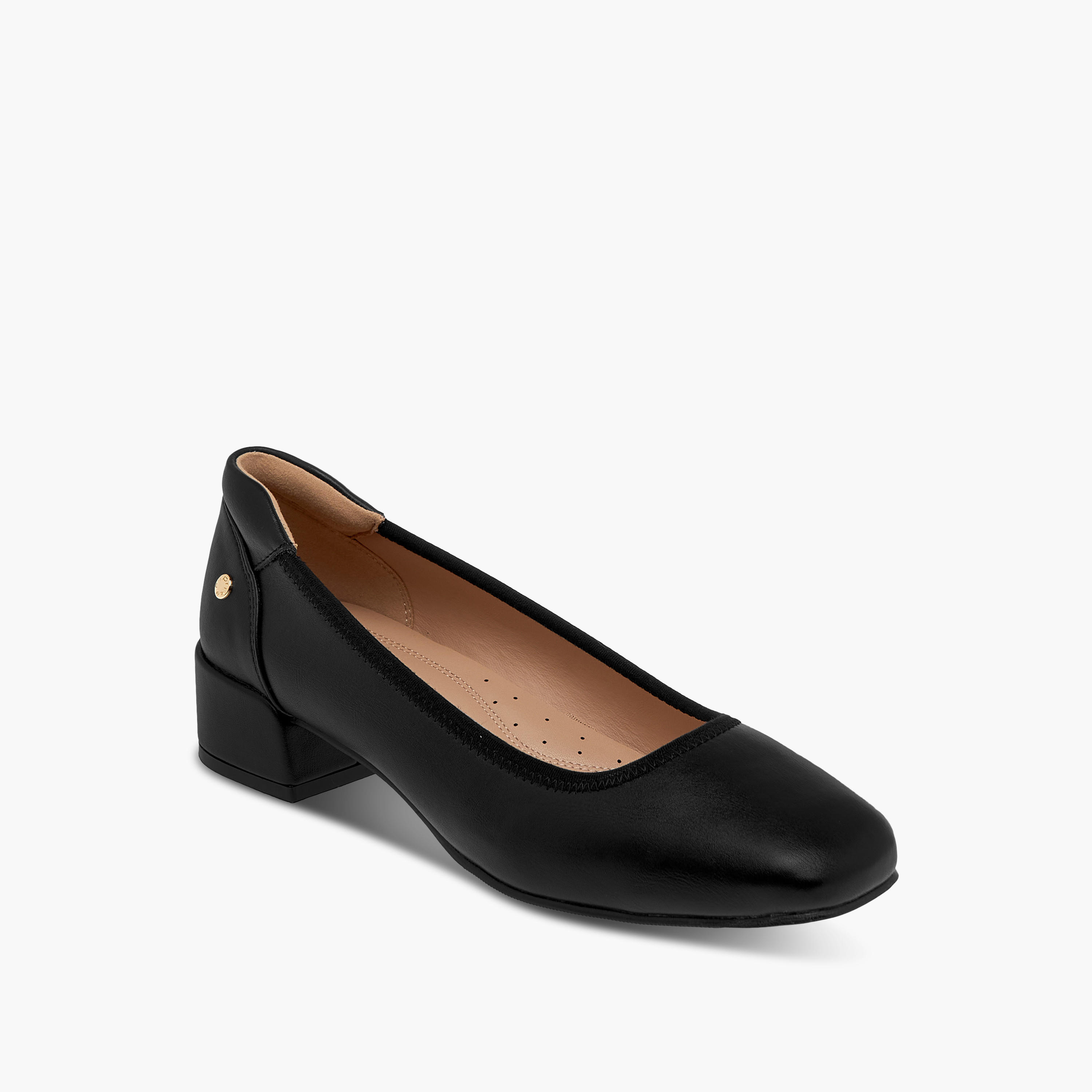 Paprika Solid Slip-On Comfort Pumps with Block Heels-women-shoes-sandals-heeled-image-2