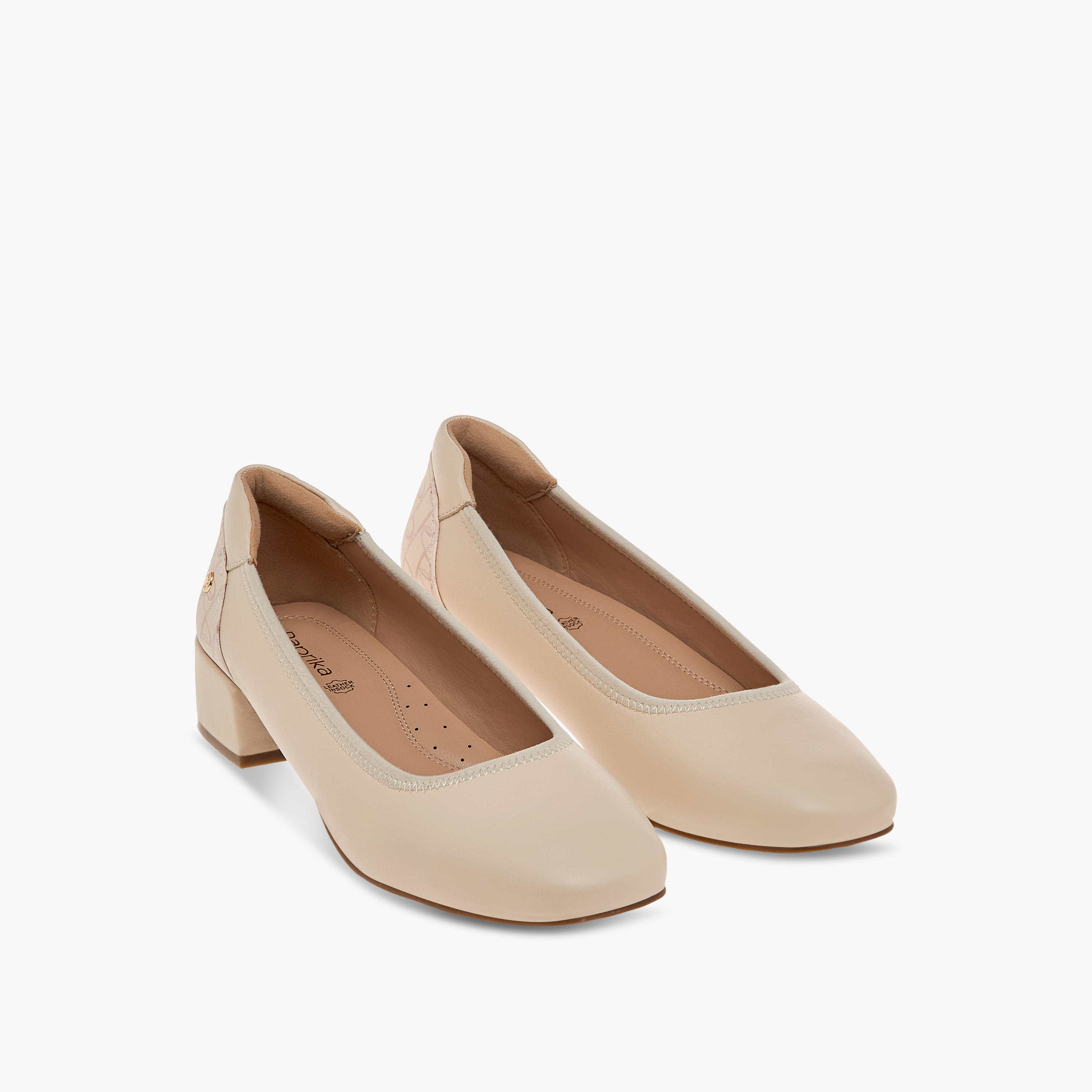 Paprika Solid Slip-On Comfort Pumps with Block Heels-women-shoes-sandals-heeled-image-1