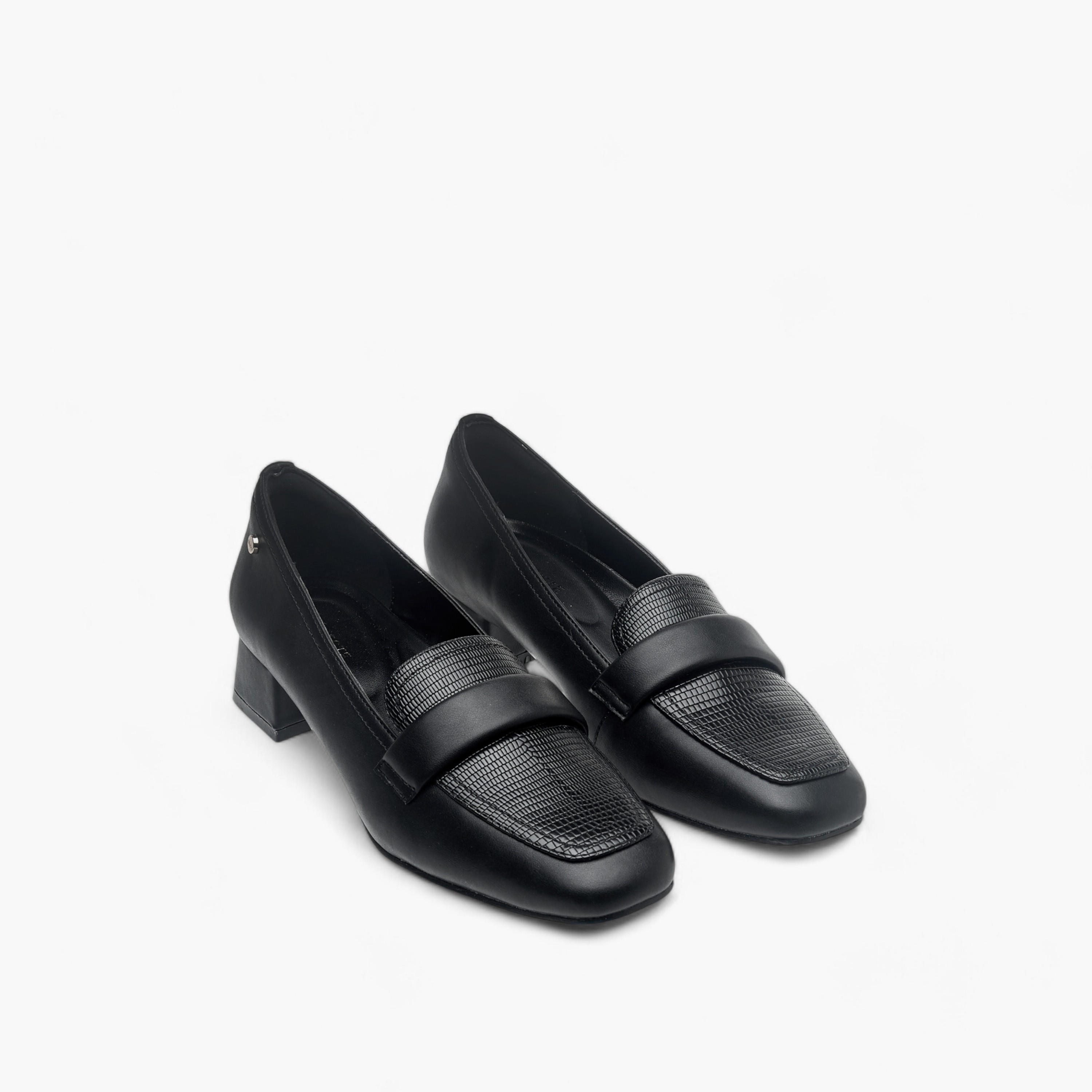 Celeste Women's Textured Slip-On Loafers with Block Heels-women-shoes-loafersandmoccasins-image-1