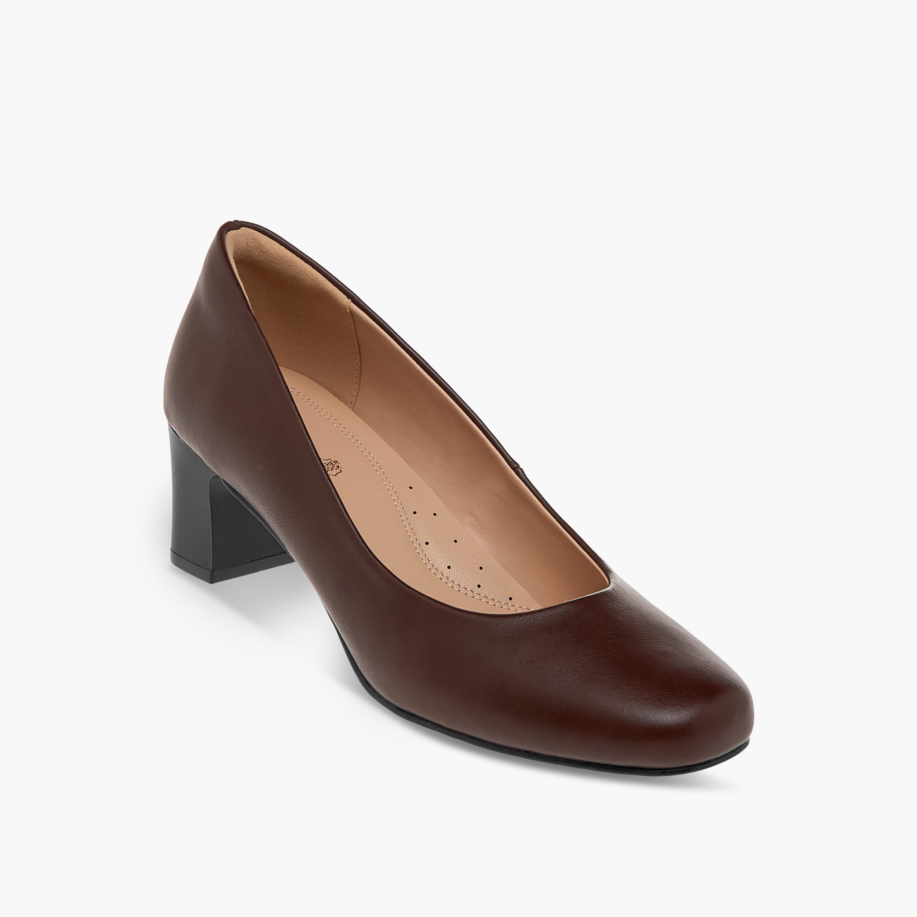 Paprika Solid Slip-On Comfort Pumps with Block Heels-women-shoes-sandals-heeled-image-2