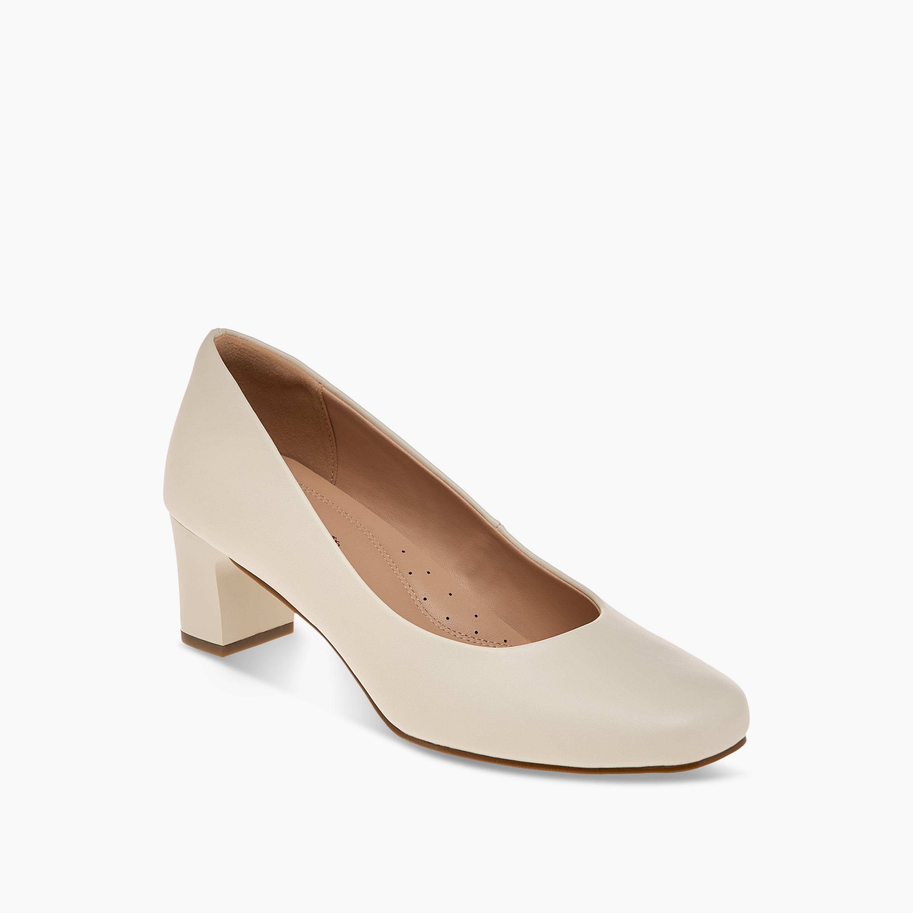 Paprika Solid Slip-On Comfort Pumps with Block Heels-women-shoes-sandals-heeled-image-2