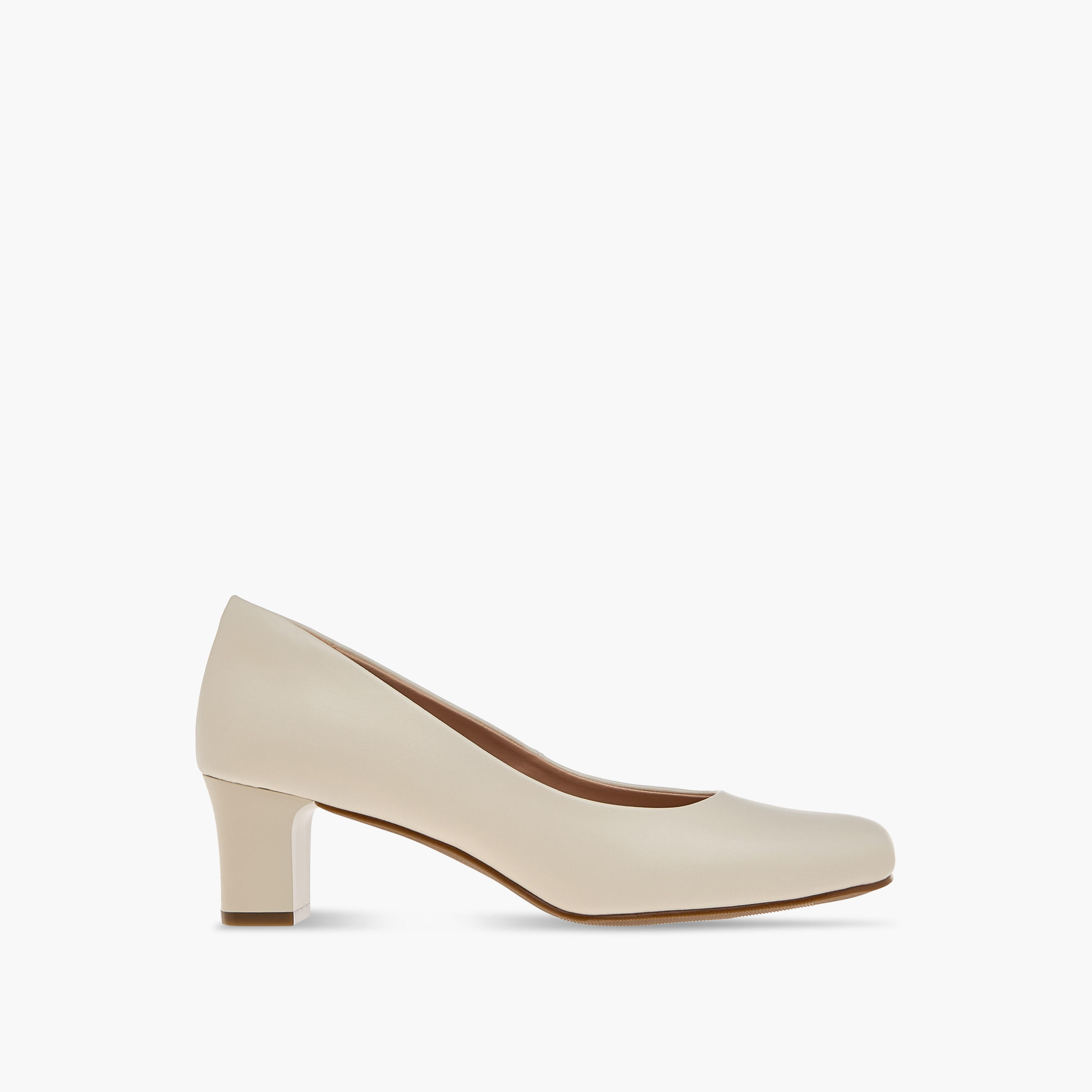 Paprika Solid Slip-On Comfort Pumps with Block Heels-women-shoes-sandals-heeled-image-3