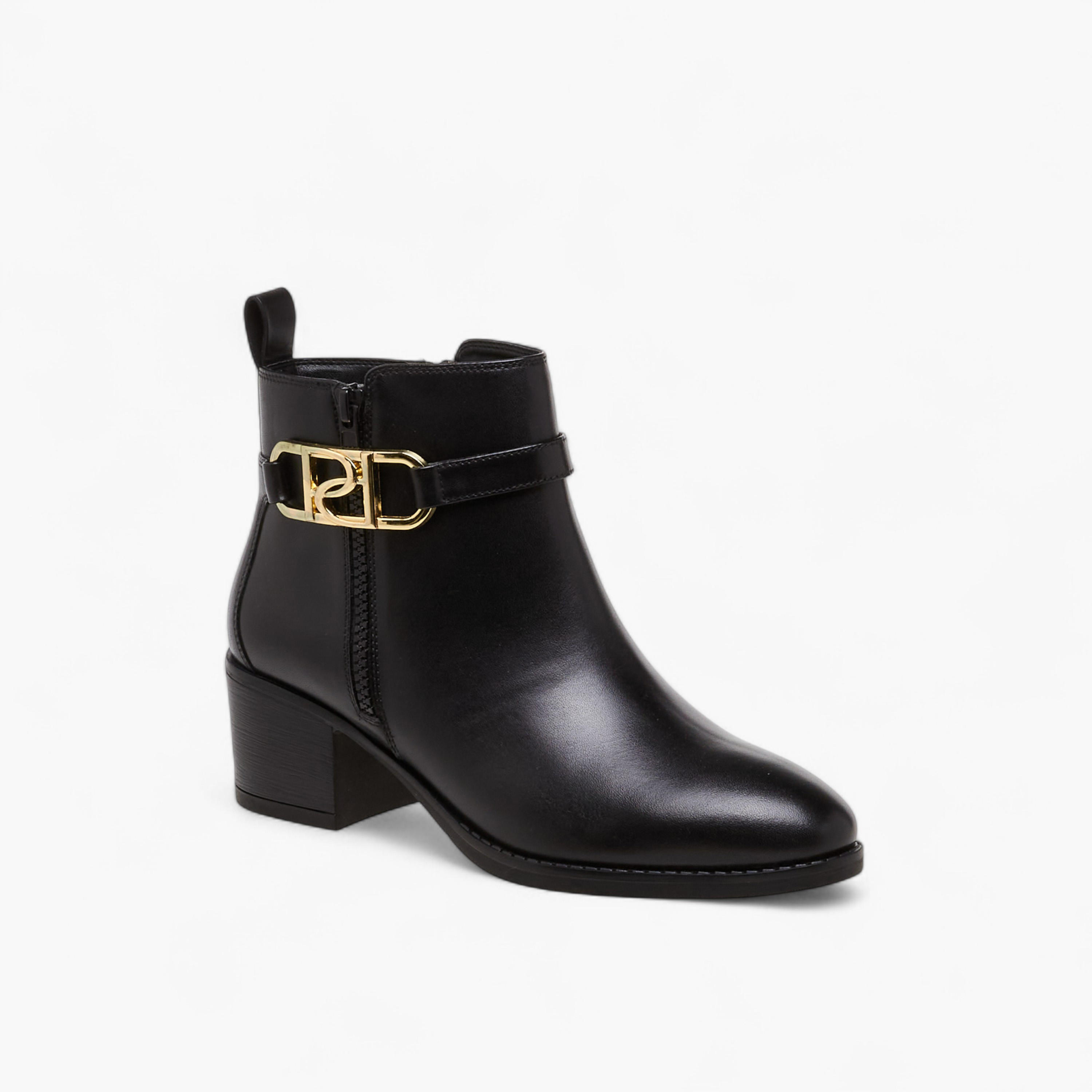 Paprika Women's Buckle Accent Ankle Boots-women-shoes-boots-image-2