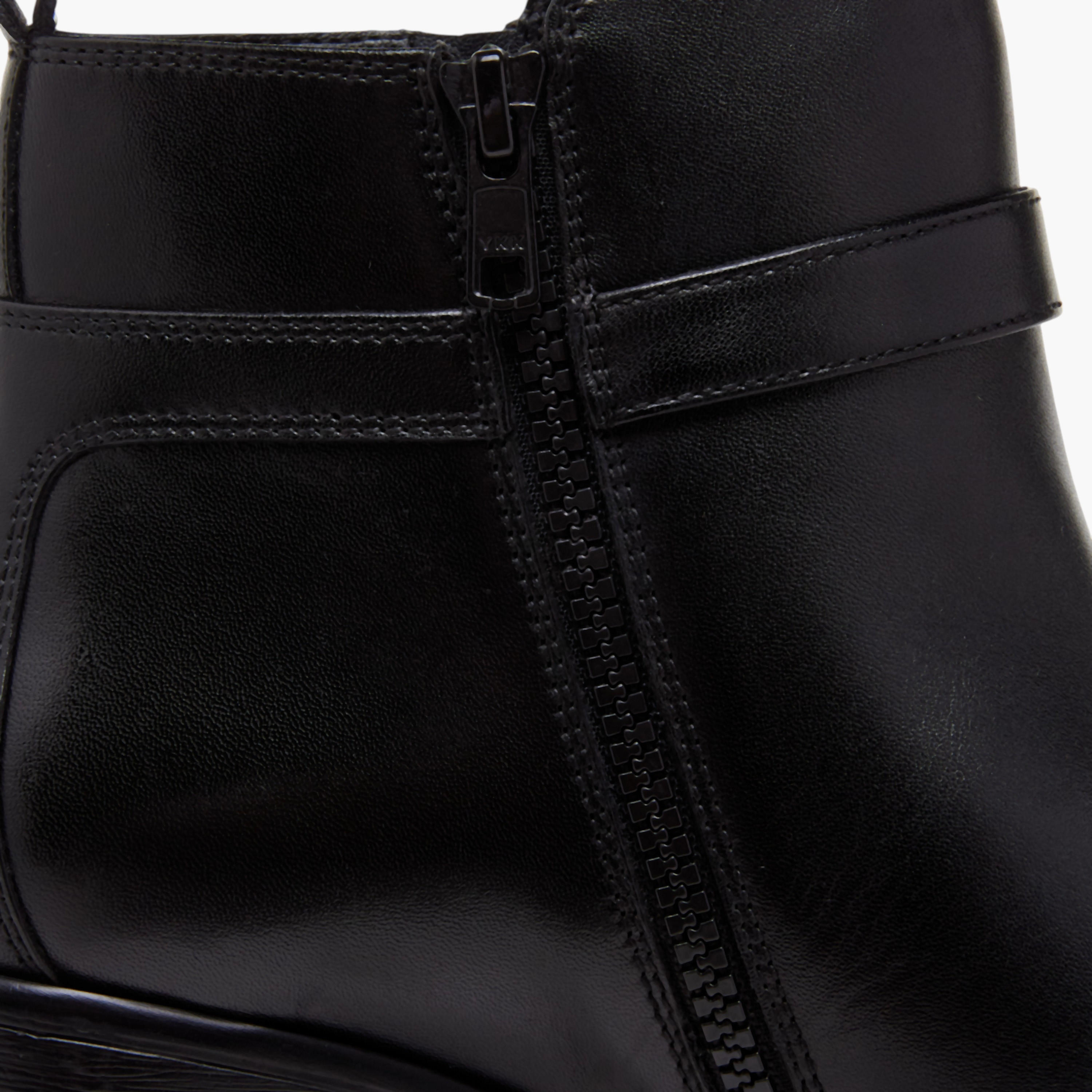 Paprika Women's Buckle Accent Ankle Boots-women-shoes-boots-image-5