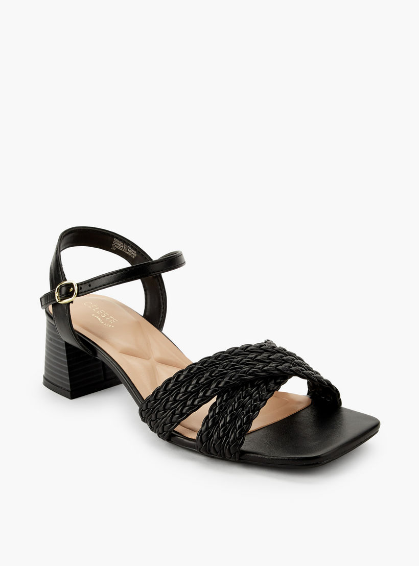Celeste Women Braided Cross Strap Block Heel Sandals-women-shoes-sandals-heeled-image-2