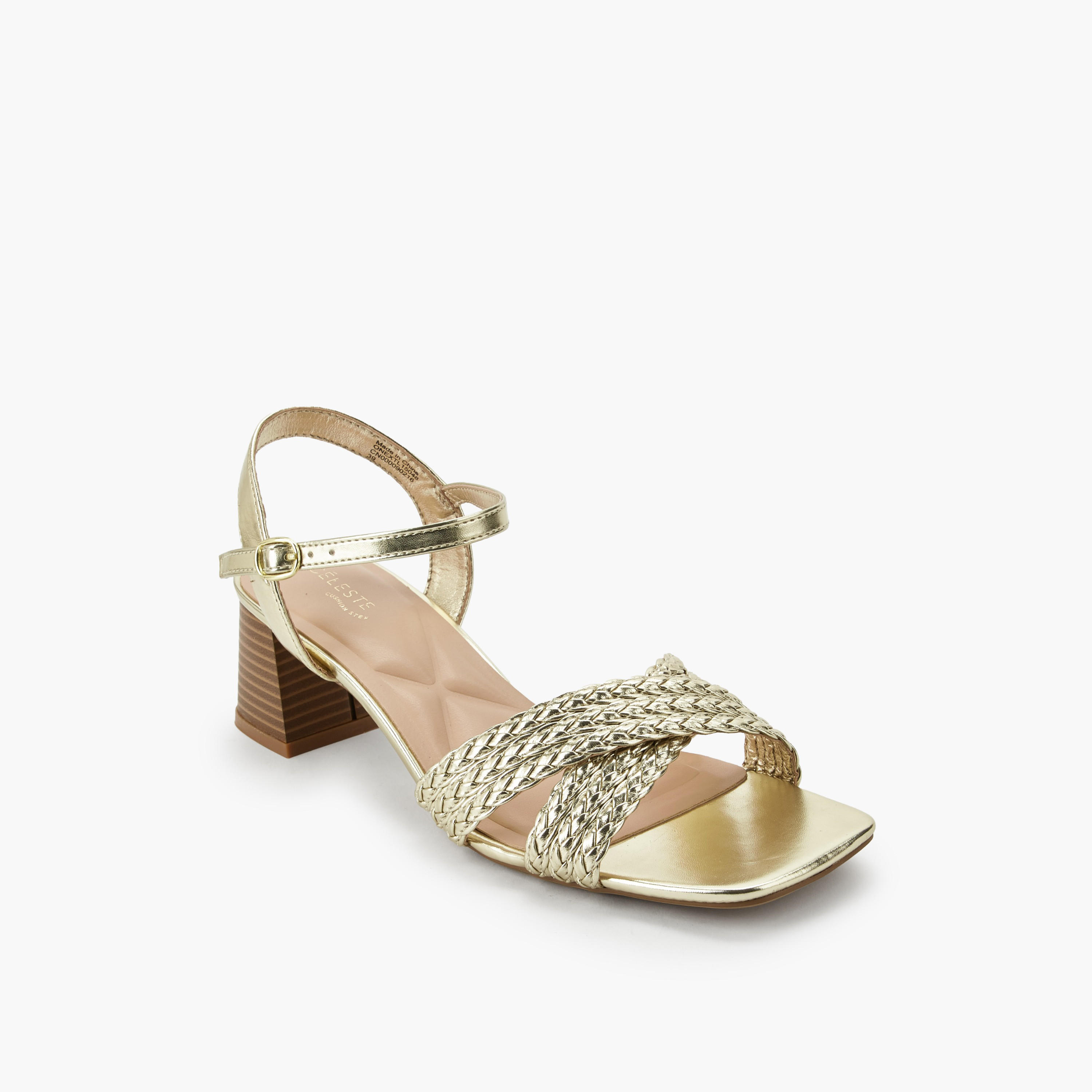 Celeste Women Braided Cross Strap Block Heel Sandals-women-shoes-sandals-heeled-image-2
