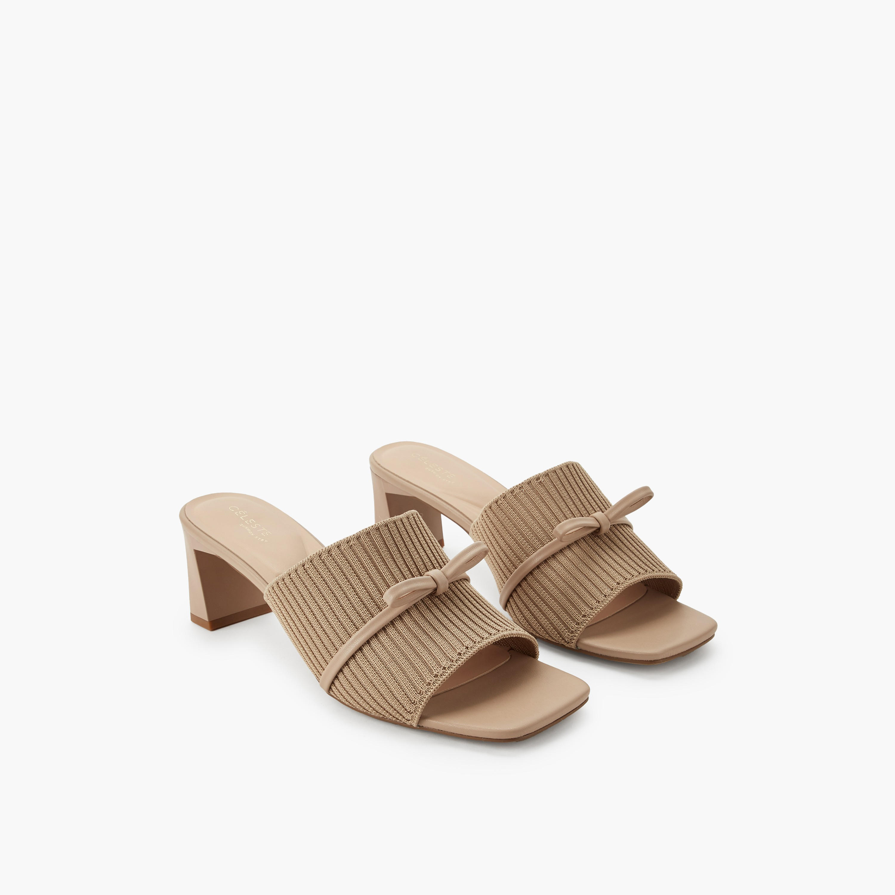 Celeste Women Ribbed Block Heel Sandals-women-shoes-sandals-heeled-image-1
