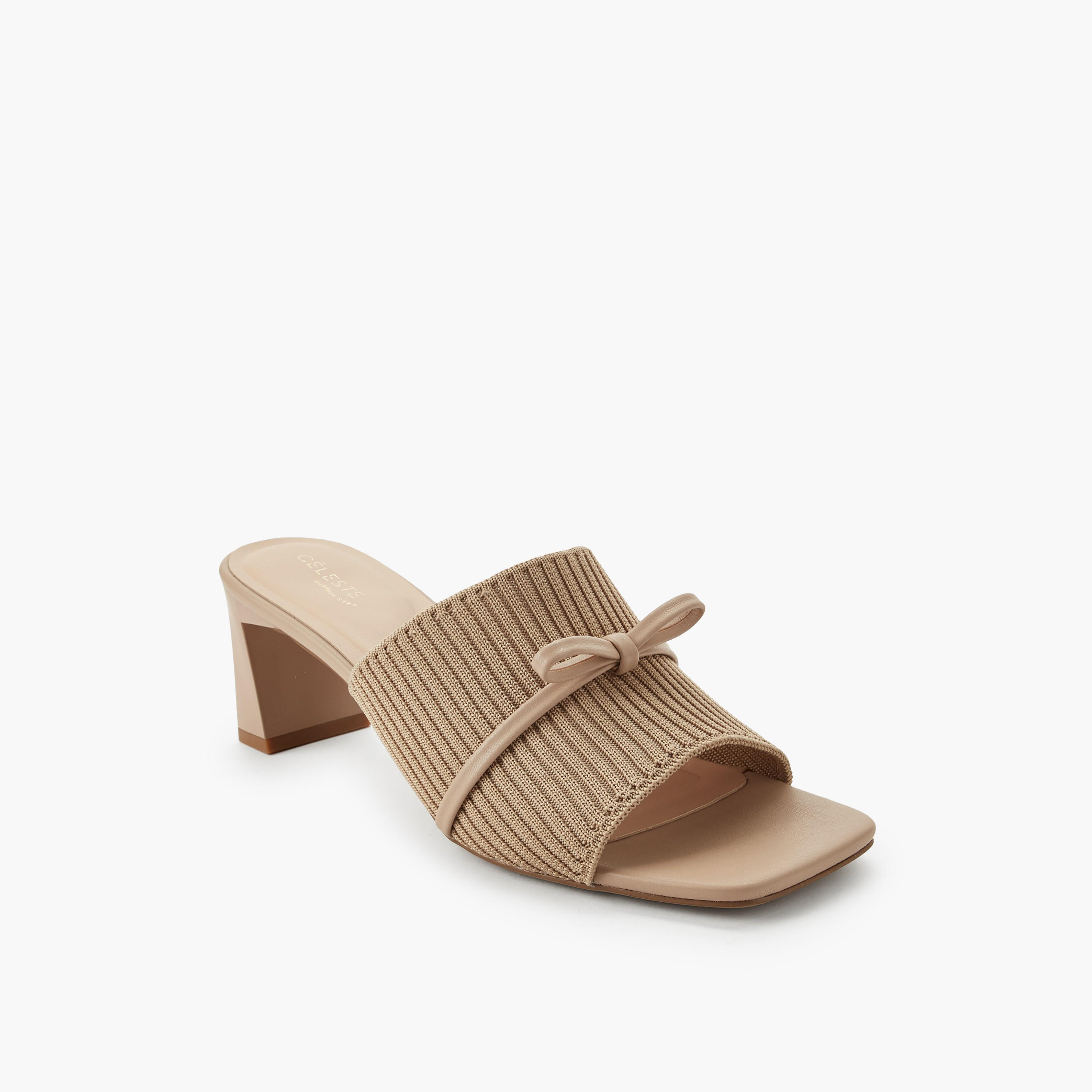 Celeste Women Ribbed Block Heel Sandals-women-shoes-sandals-heeled-image-2